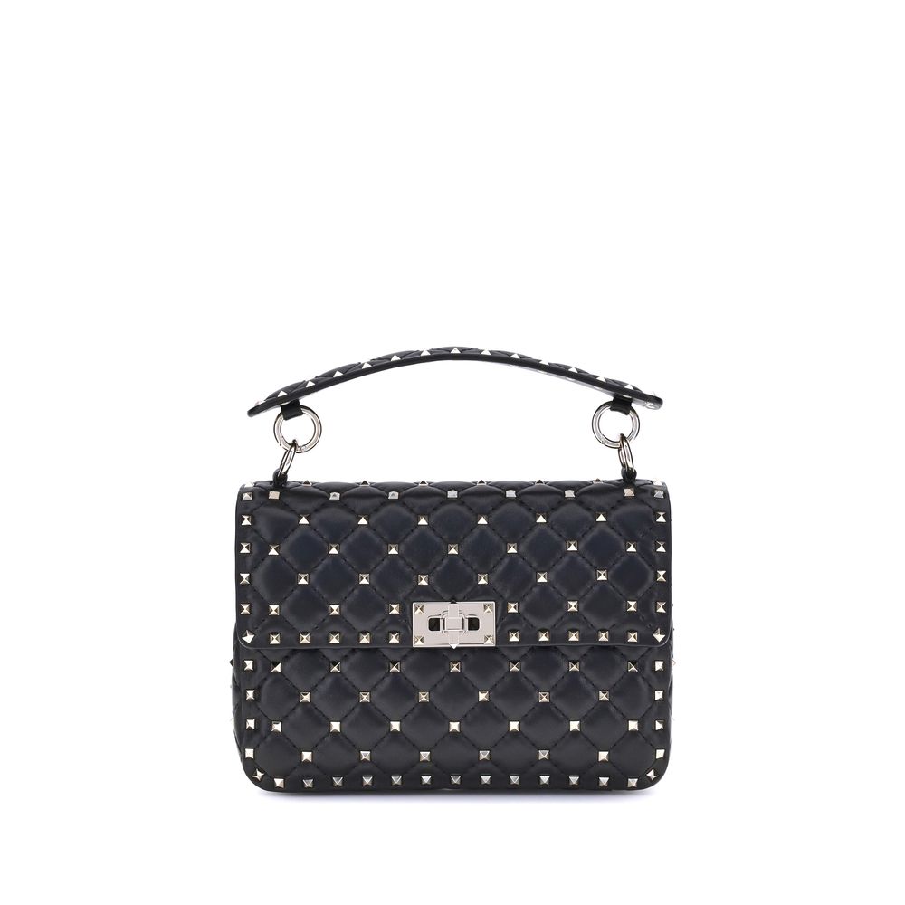 Exclusive Valentino Garavani Lambskin Handbag – Black — Front View