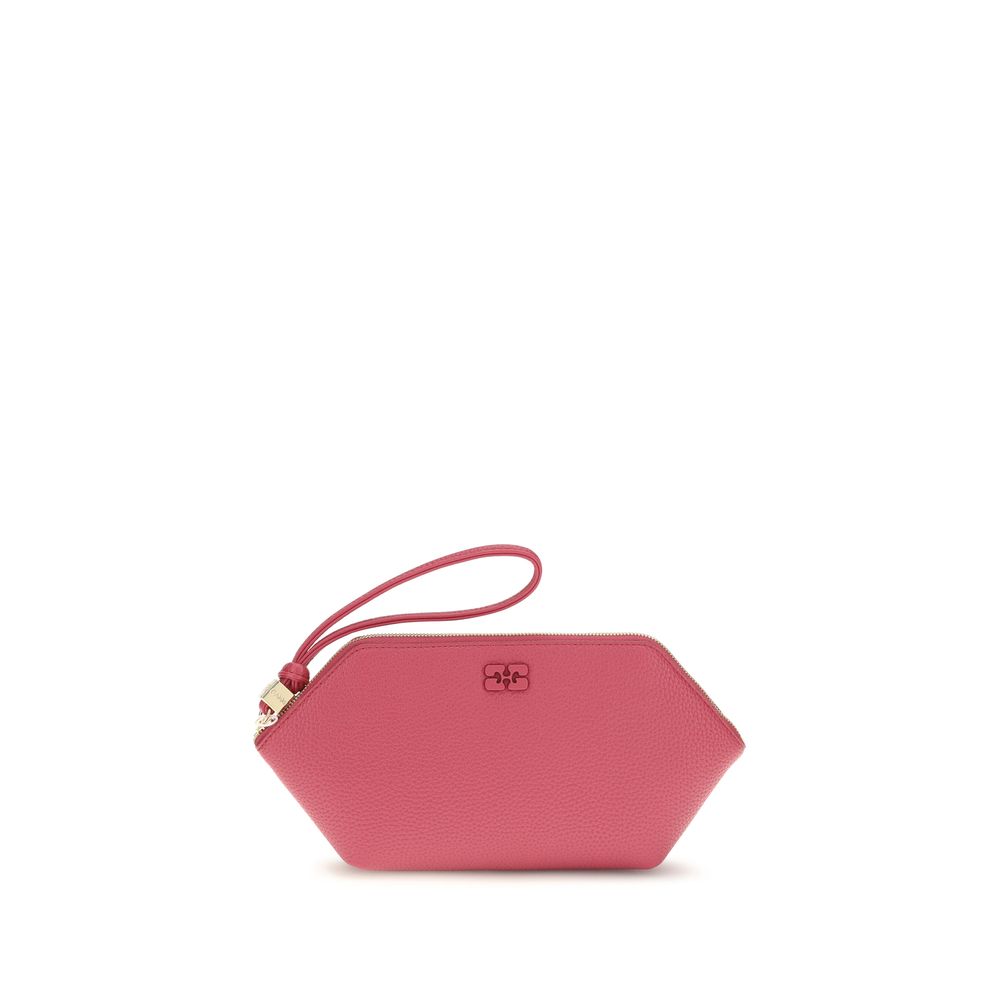 Exclusive Ganni Polyester Clutch Bag – Multicolor — Front View