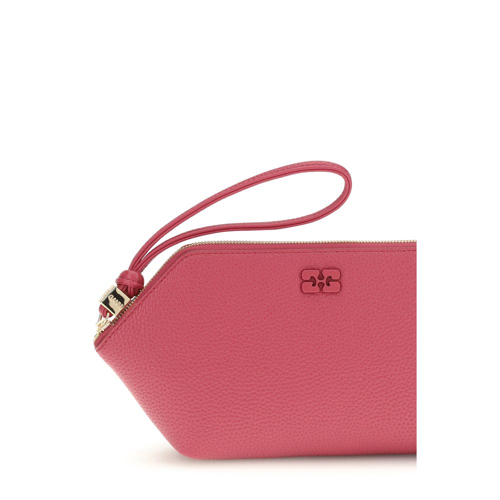 Exclusive Ganni Polyester Clutch Bag – Multicolor — Back View