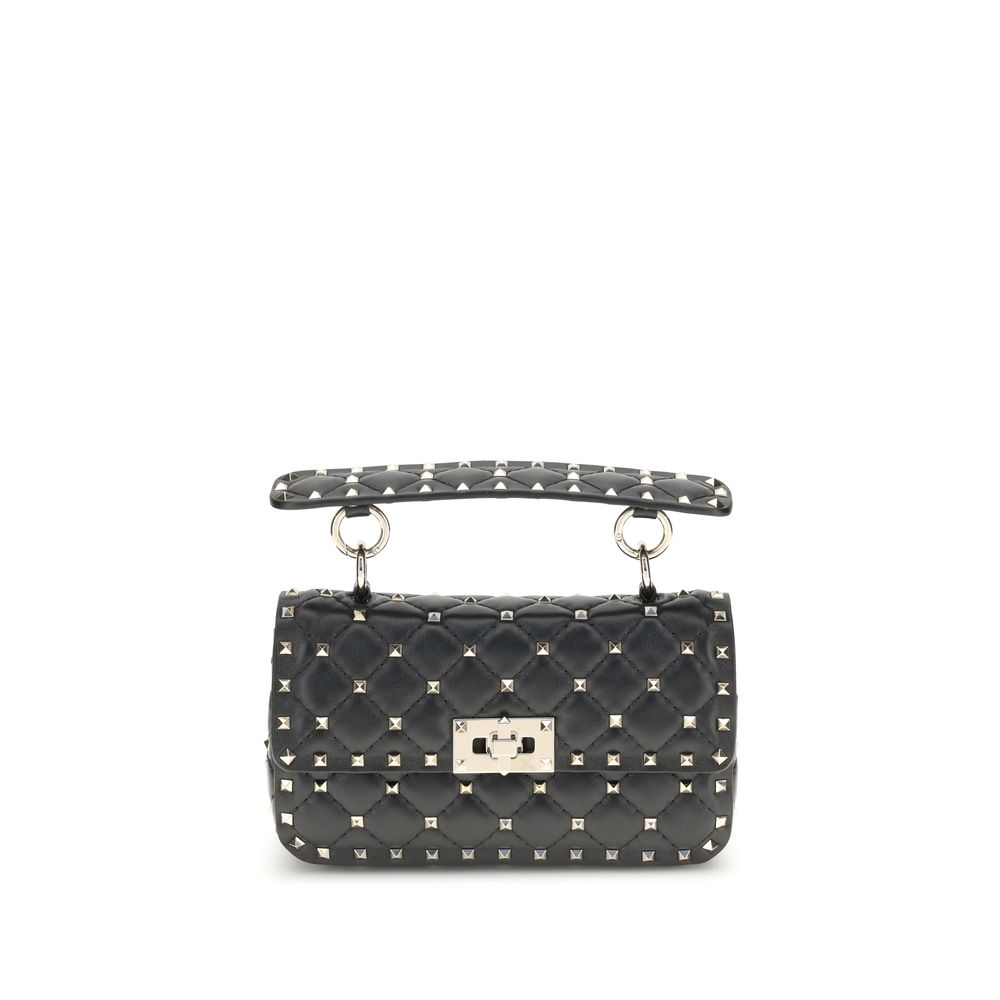 Exclusive Valentino Garavani Calfskin Handbag – Black — Front View