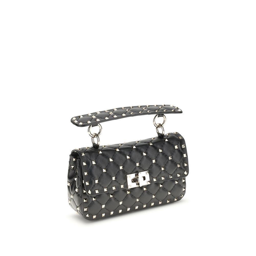 Exclusive Valentino Garavani Calfskin Handbag – Black — Side View
