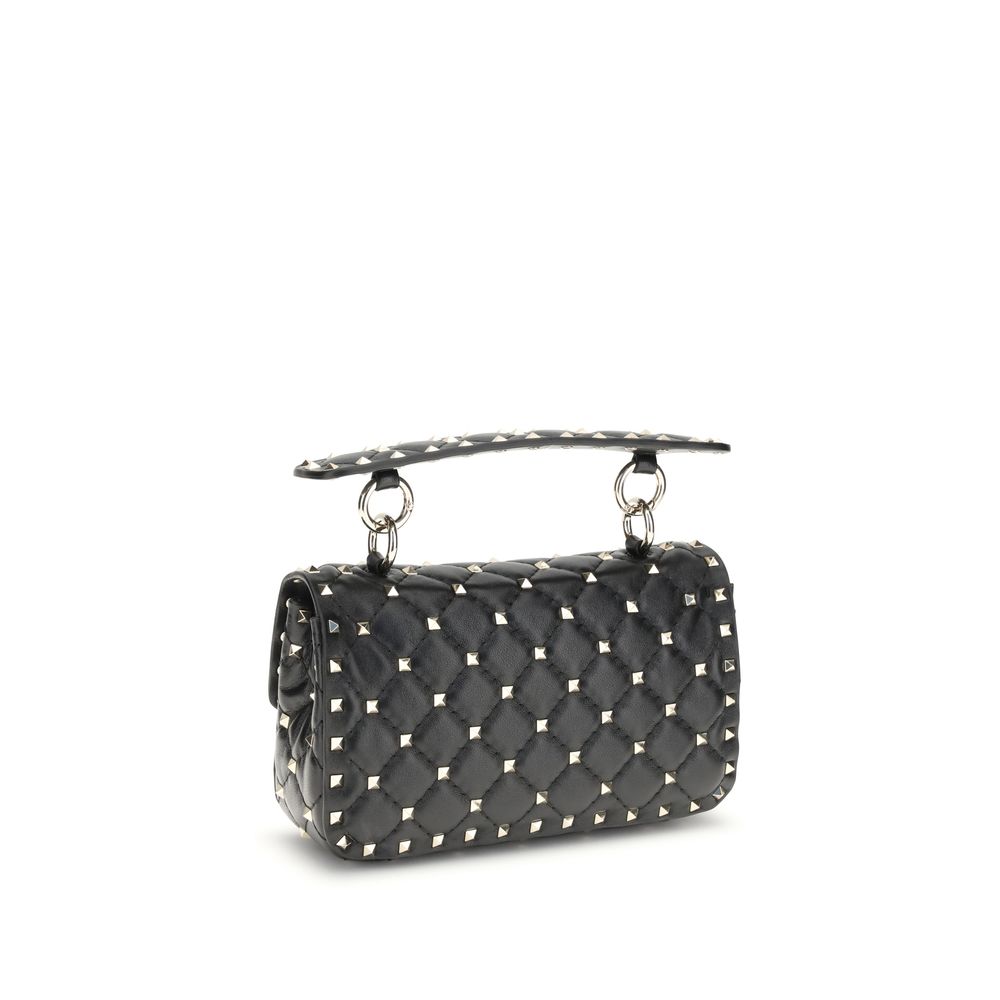 Exclusive Valentino Garavani Calfskin Handbag – Black — Back View