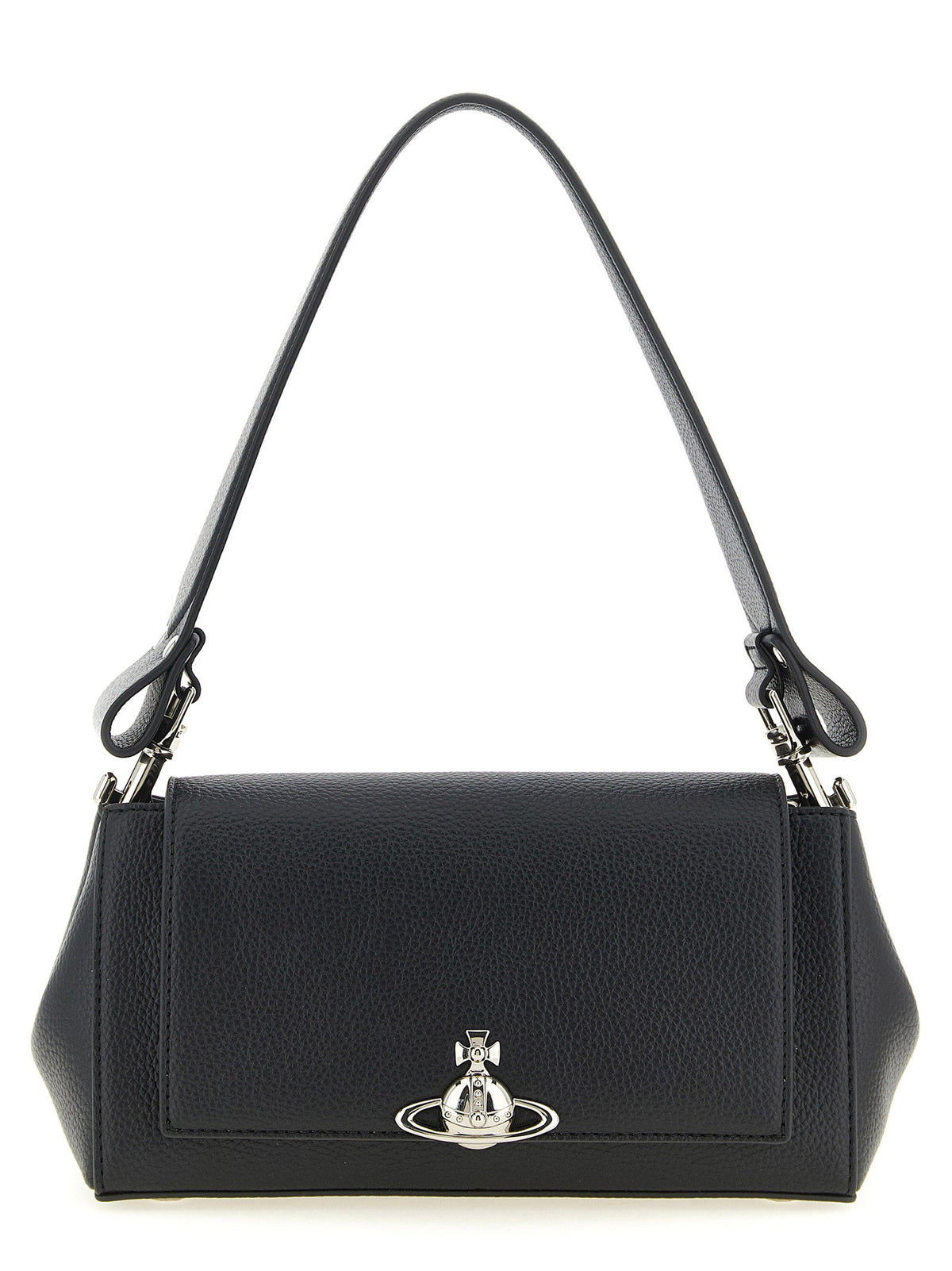 Exclusive Vivienne Westwood Shoulder Bag – Black — Front View