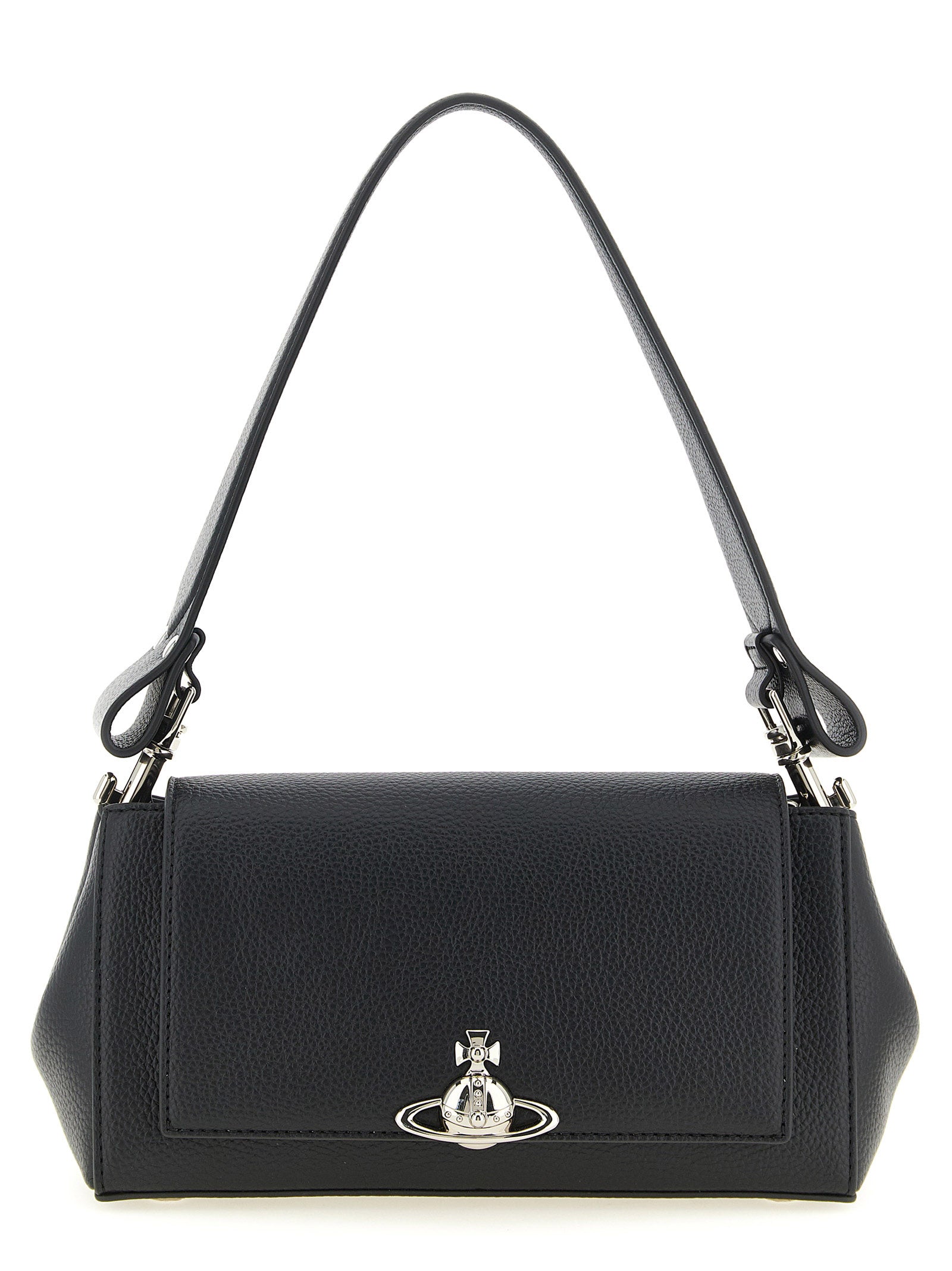 Exclusive Vivienne Westwood Shoulder Bag – Black — Front View