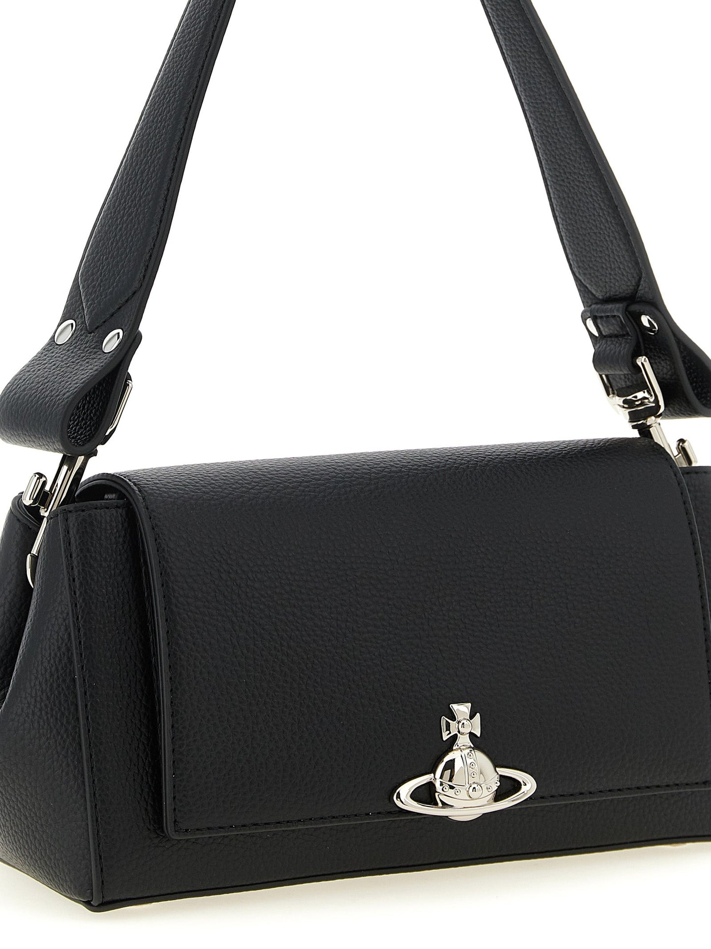 Exclusive Vivienne Westwood Shoulder Bag – Black — Back View
