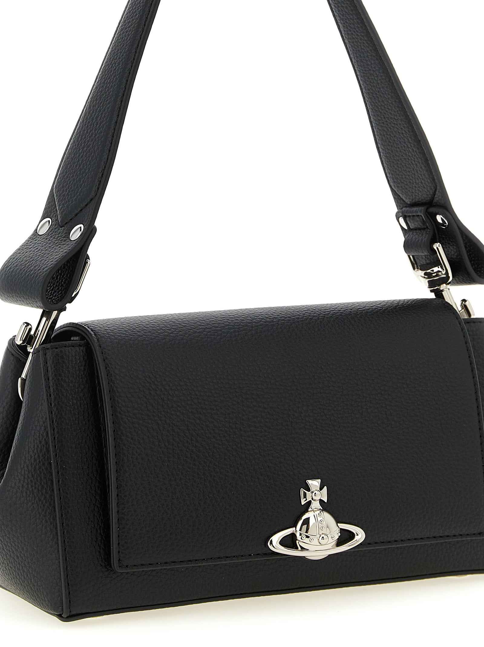 Exclusive Vivienne Westwood Shoulder Bag – Black — Back View