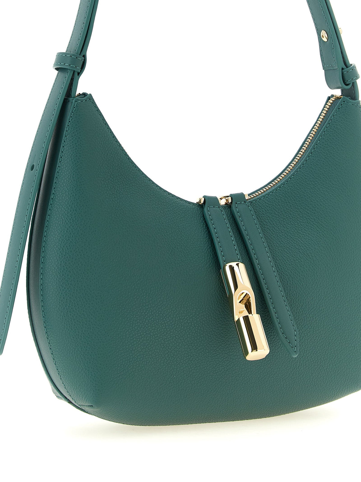 Exclusive Furla Calfskin Shoulder Bag – Bicolor — Back View