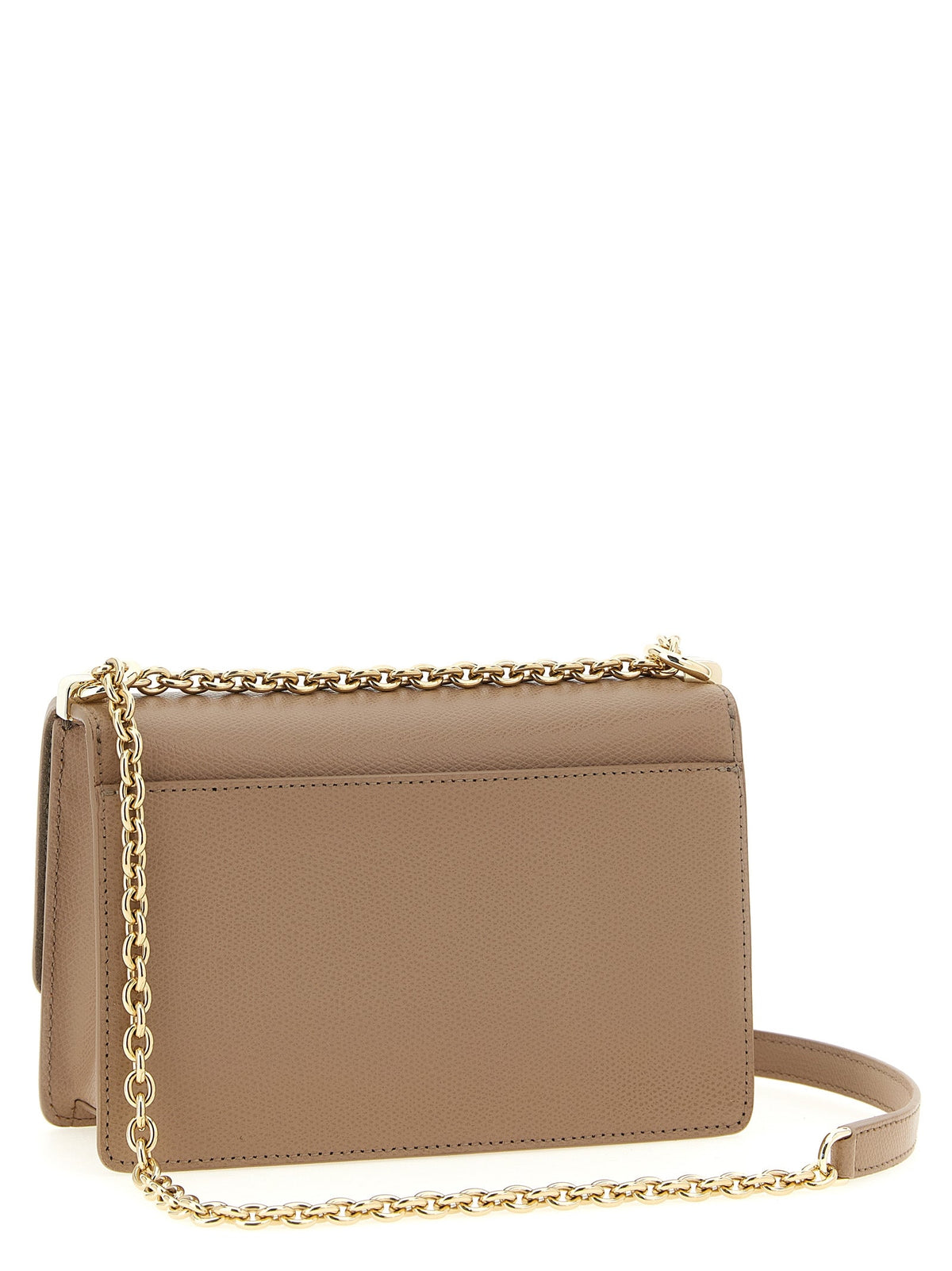 Exclusive Furla 1927 Mini Calfskin Crossbody – Beige — Side View