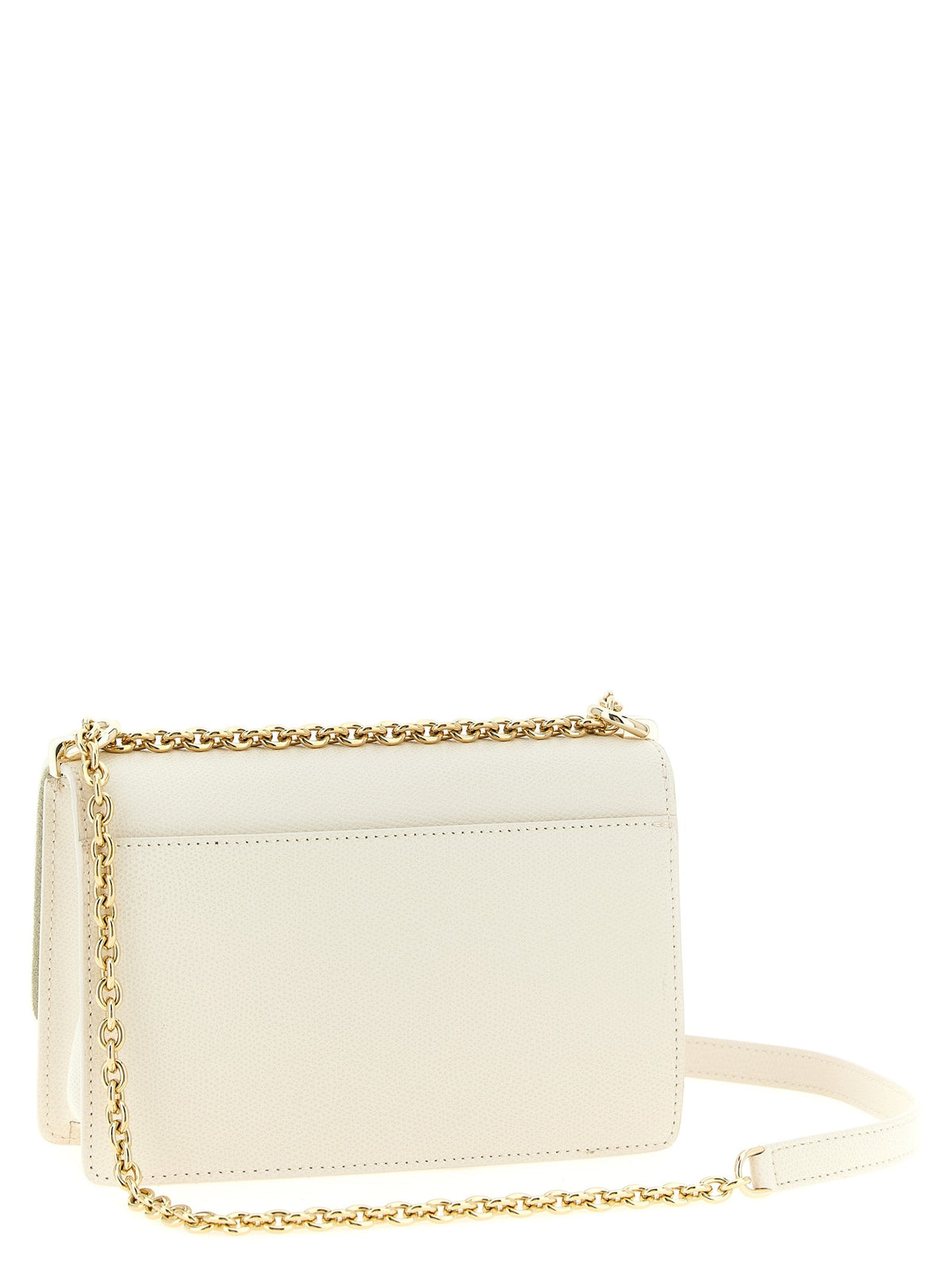Exclusive Furla 1927 Mini Calfskin Crossbody – White — Side View