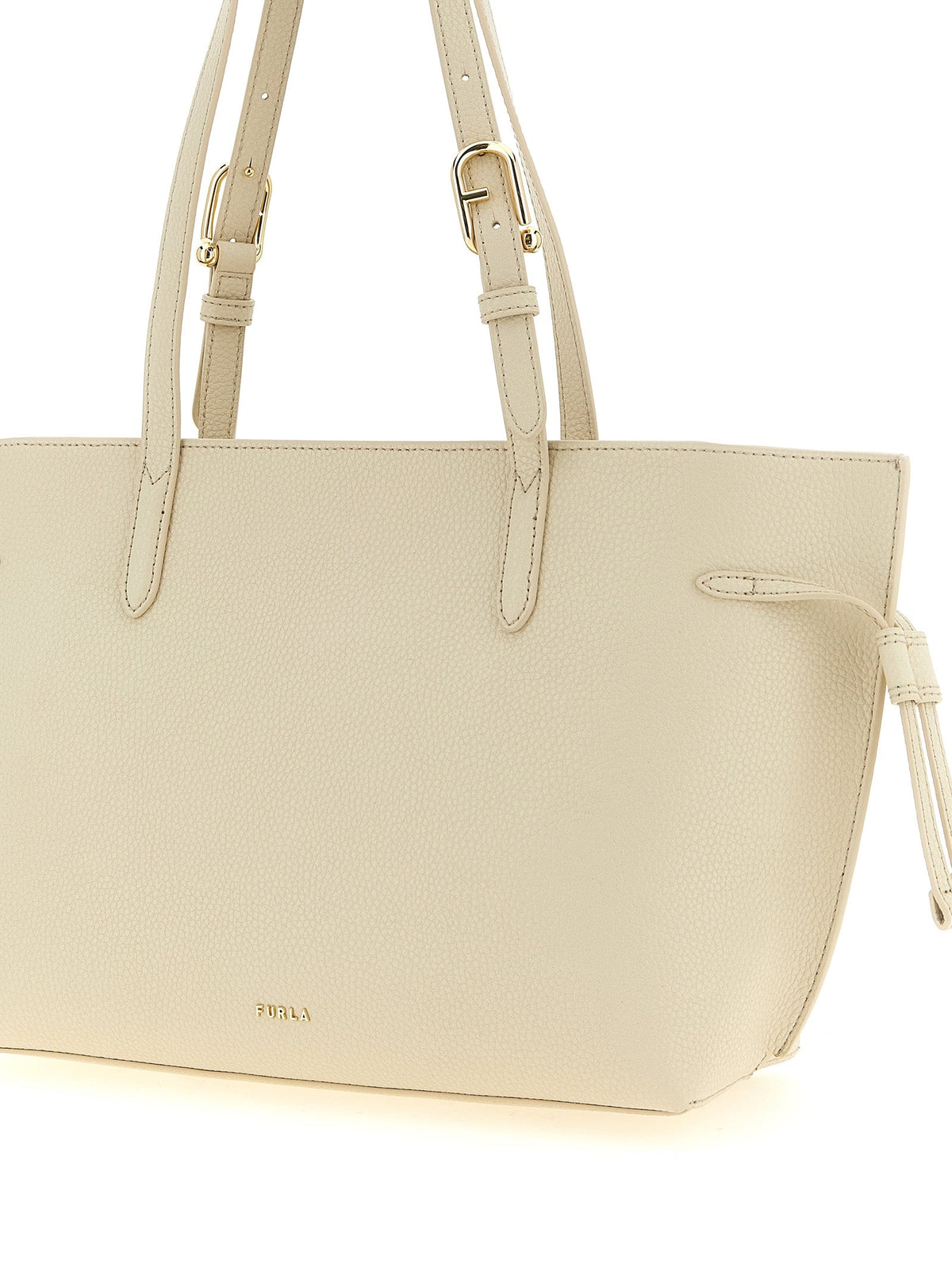 Exclusive Furla Calfskin Tote Bag – White — Back View
