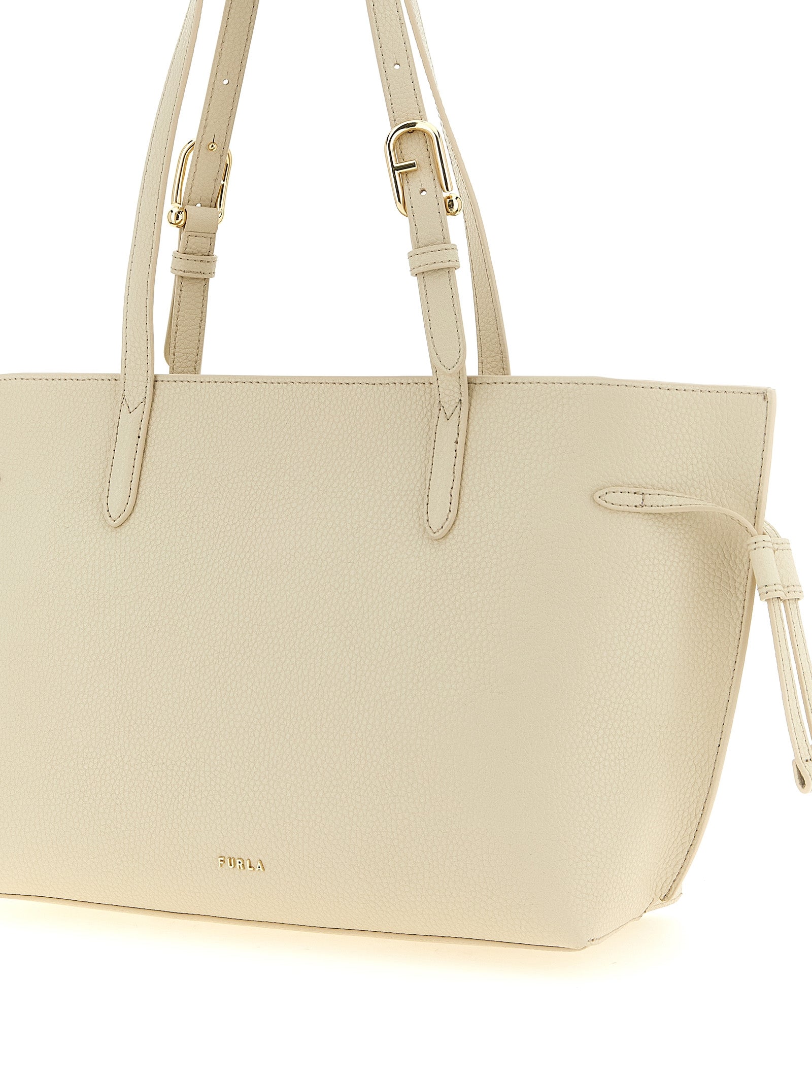 Exclusive Furla Calfskin Tote Bag – White — Back View