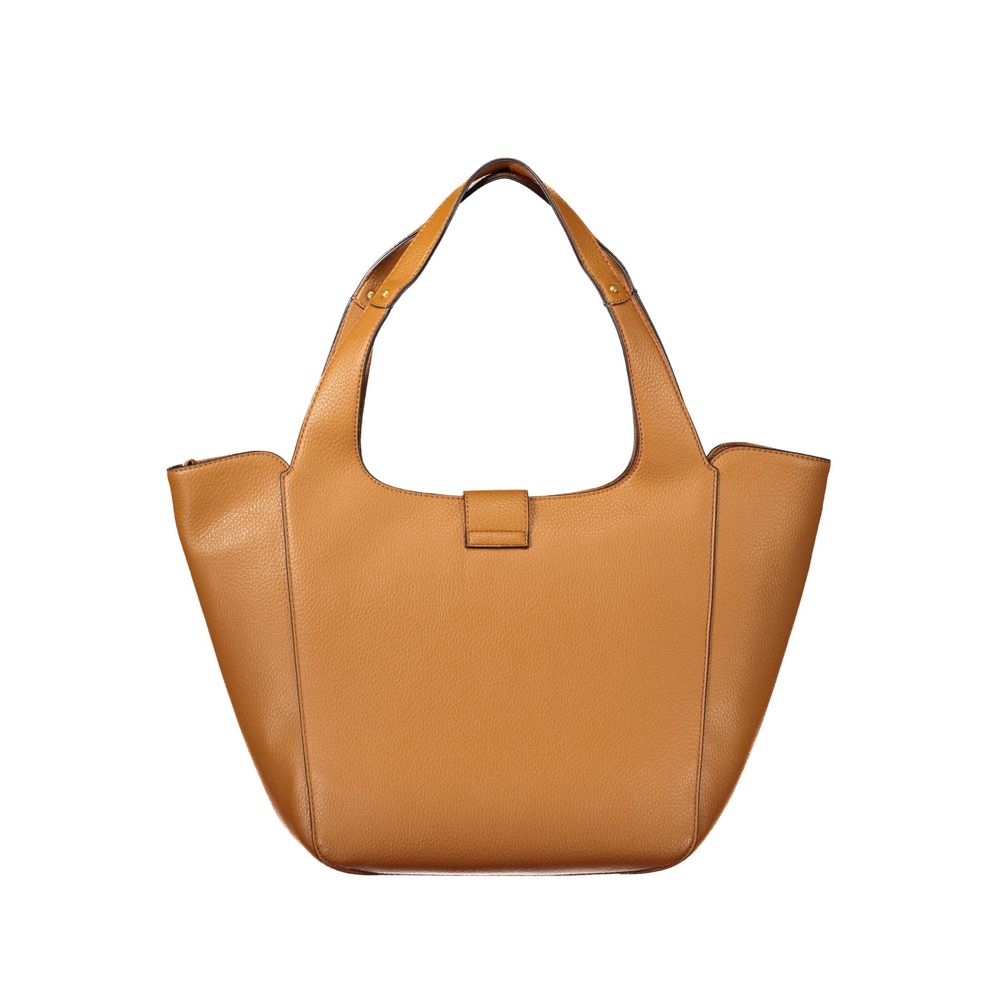 Exclusive Guess Jeans Polyurethane Handbag – Brown — Side View