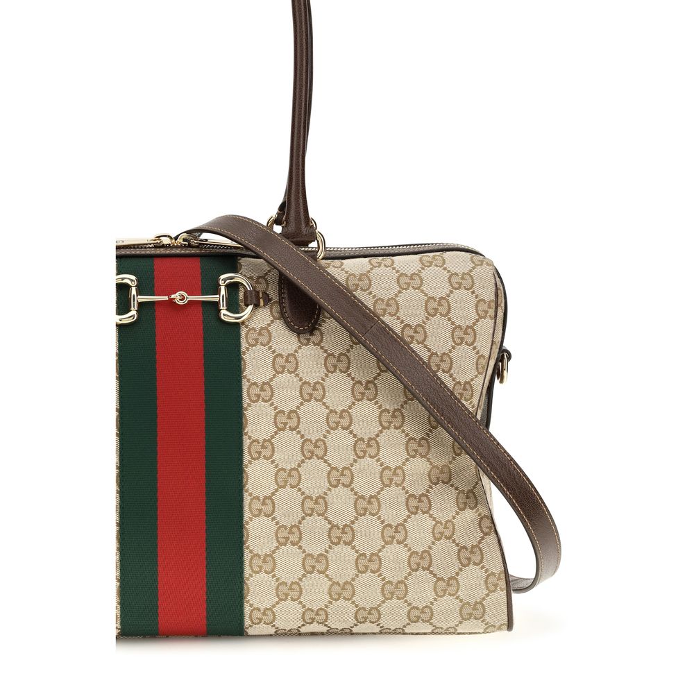 Exclusive Gucci Fabric Handbag – Beige — Top View