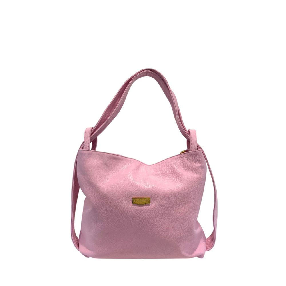 Exclusive Baldinini Trend Cowhide Leather Handbag – Multicolor — Front View
