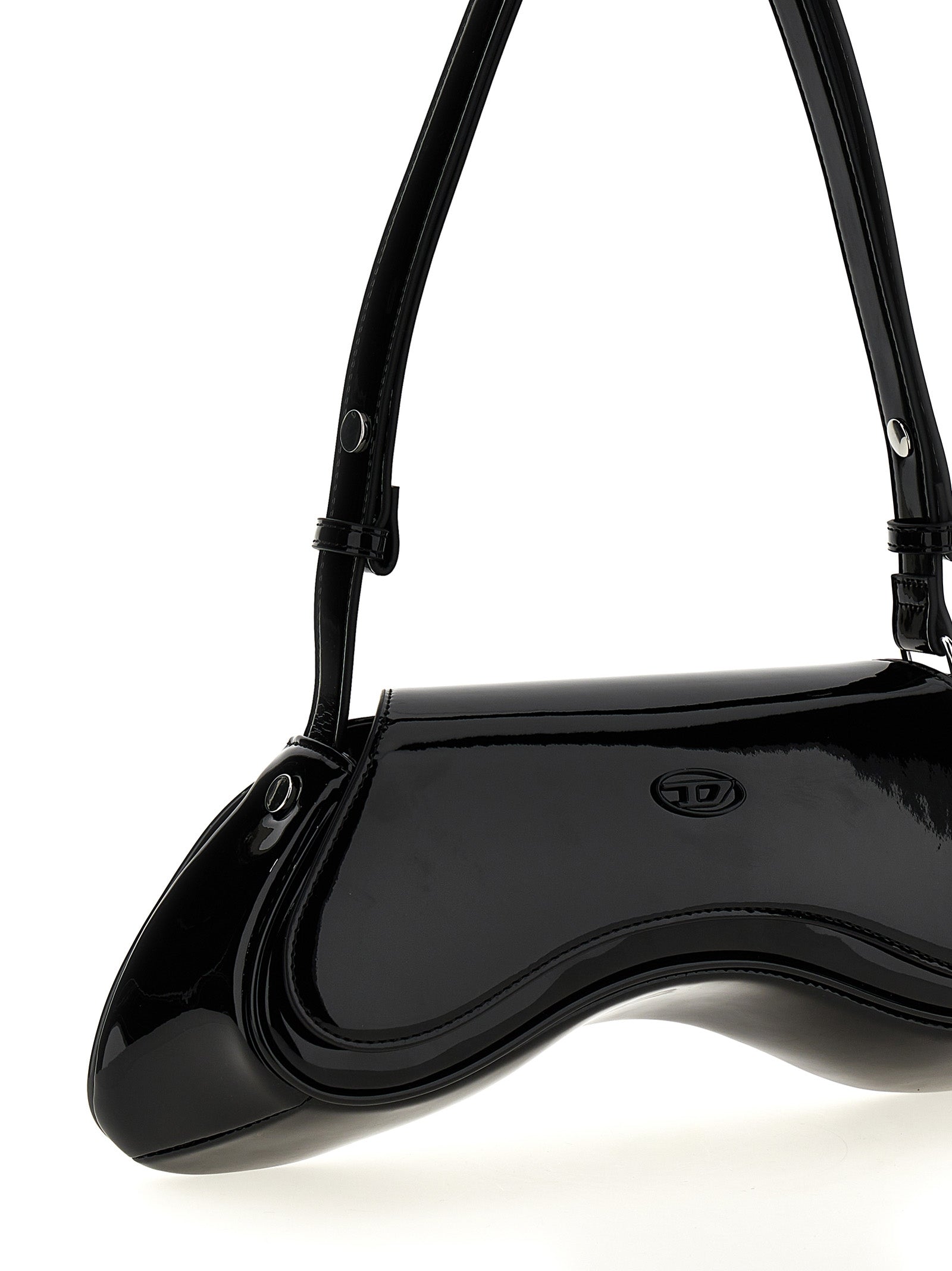 Exclusive Diesel Shoulder Bag – Black — Back View