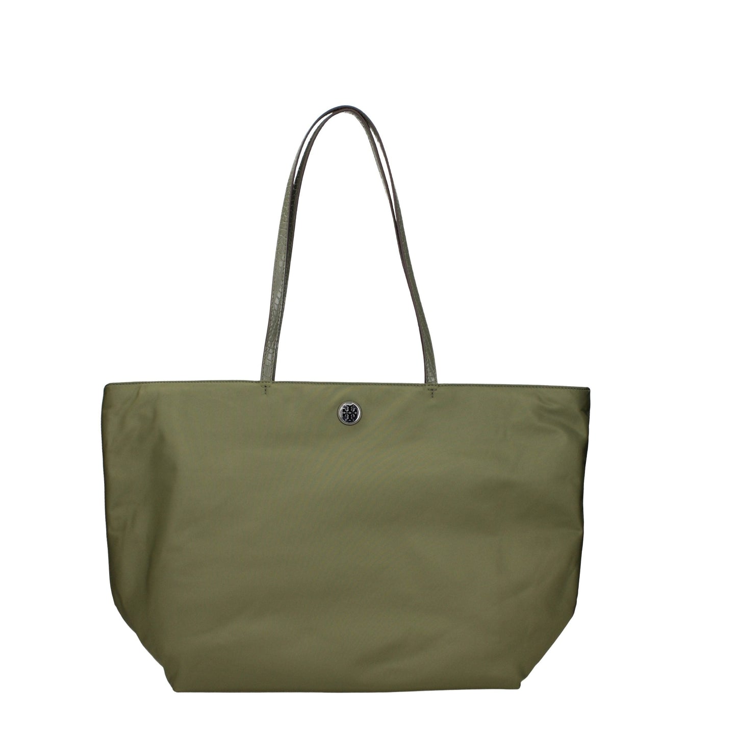 Exclusive Tory Burch Fabric Shoulder Bag – Green — Front View