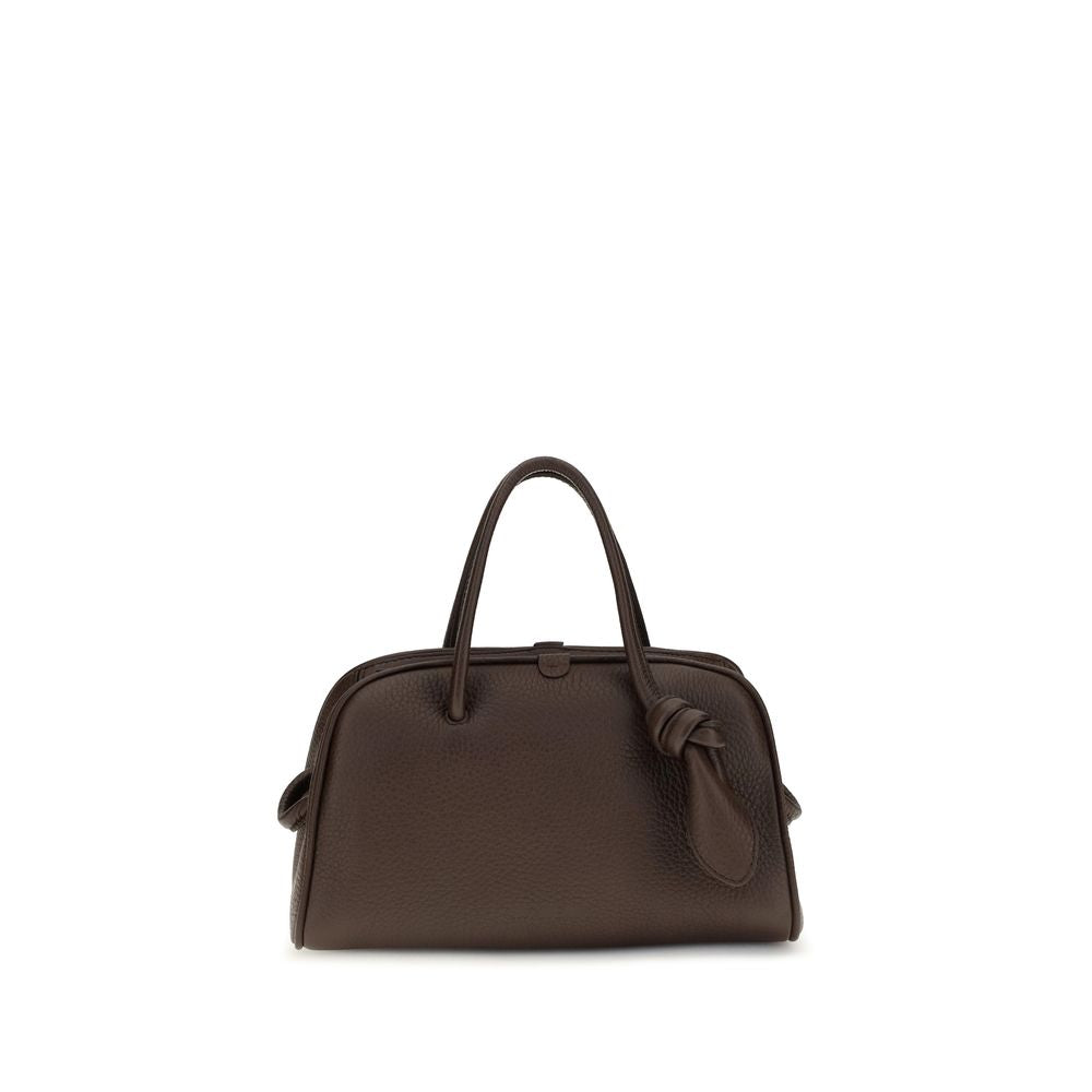 Exclusive Jacquemus Calfskin Handbag – Brown — Front View