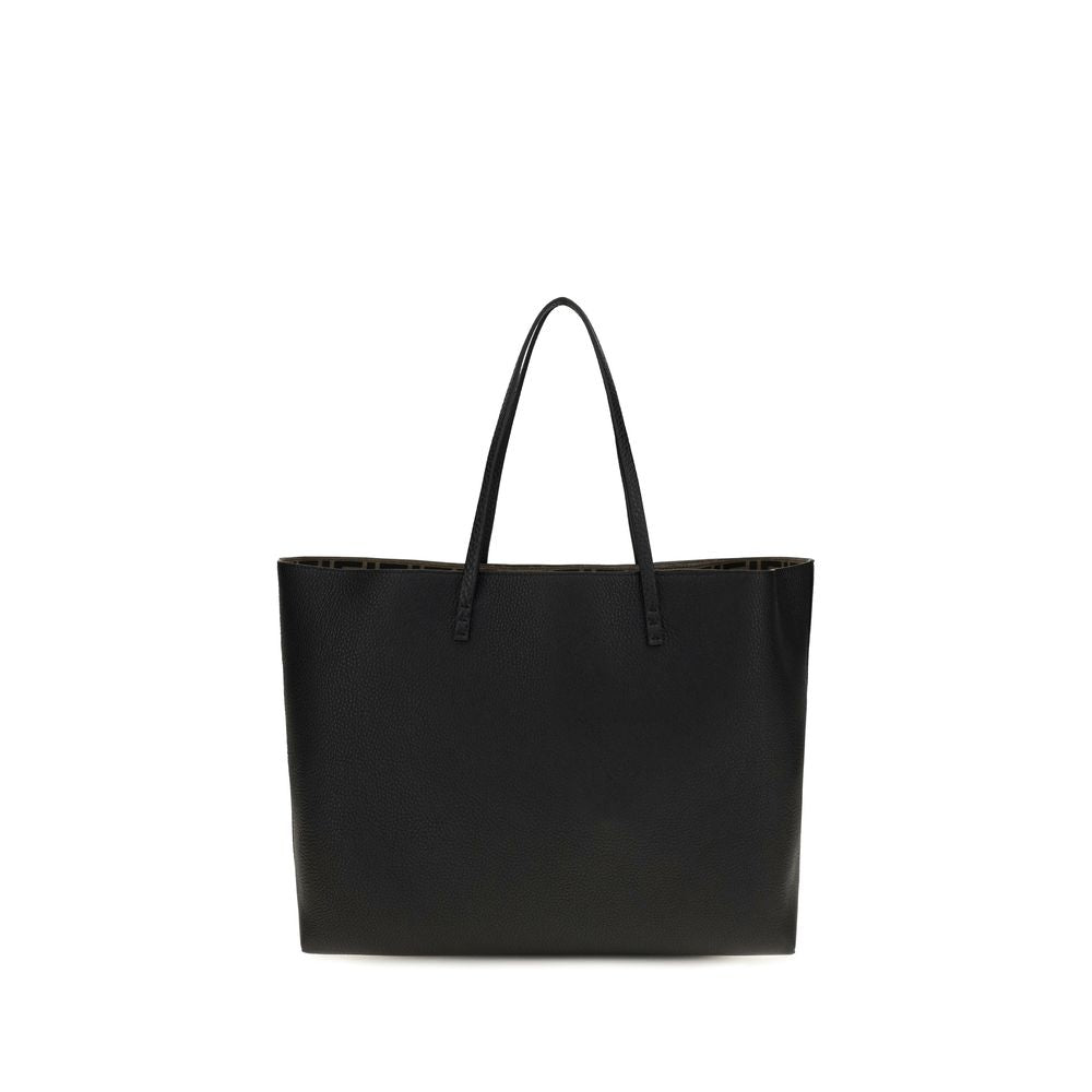 Exclusive Fendi Calfskin Shoulder Bag – Black — Front View