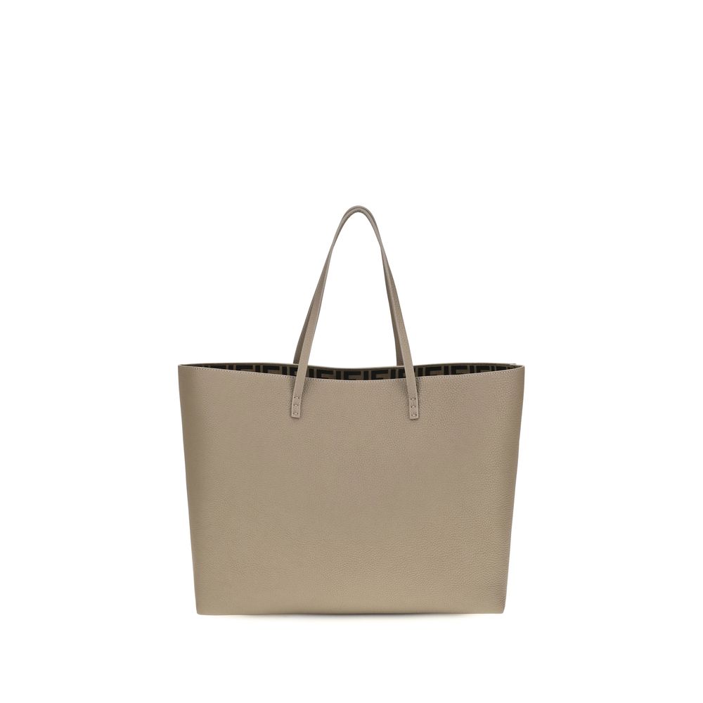 Exclusive Fendi Calfskin Shoulder Bag – Beige — Front View