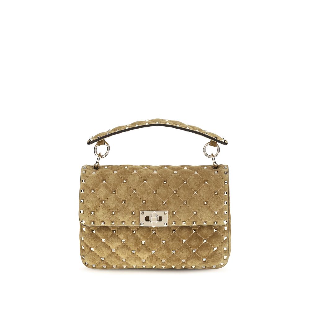 Exclusive Valentino Garavani Calfskin Handbag – Beige — Front View