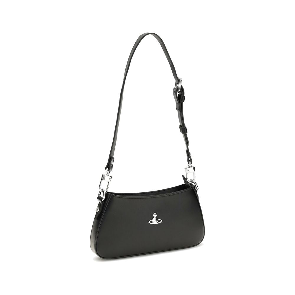 Exclusive Vivienne Westwood Calfskin Shoulder Bag – Black — Side View