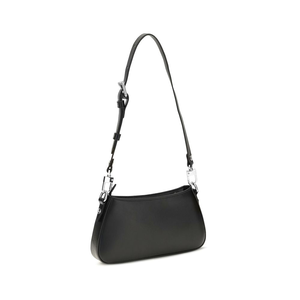 Exclusive Vivienne Westwood Calfskin Shoulder Bag – Black — Back View