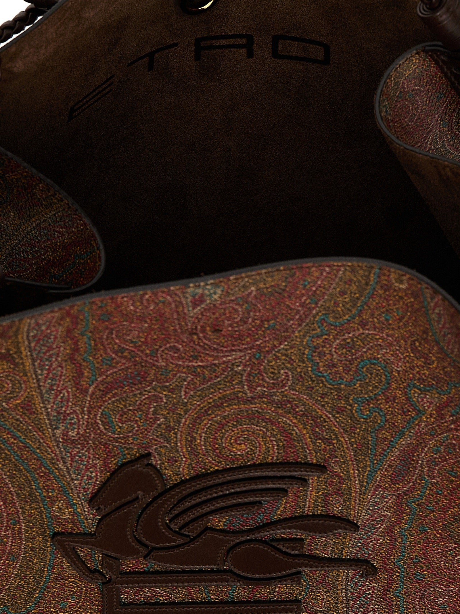 Exclusive Etro Cotton Tote Bag – Brown — Top View