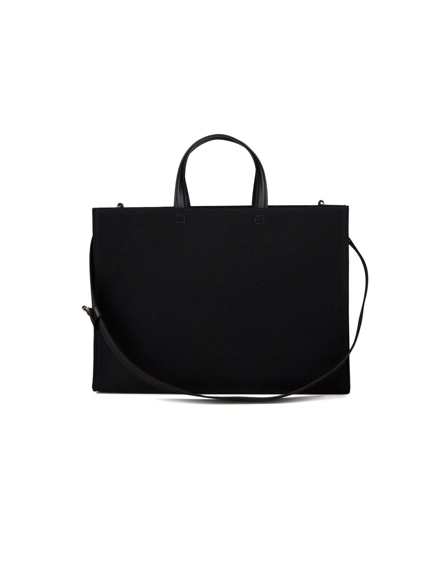 Exclusive Givenchy Cotton Tote Bag – Black — Back View