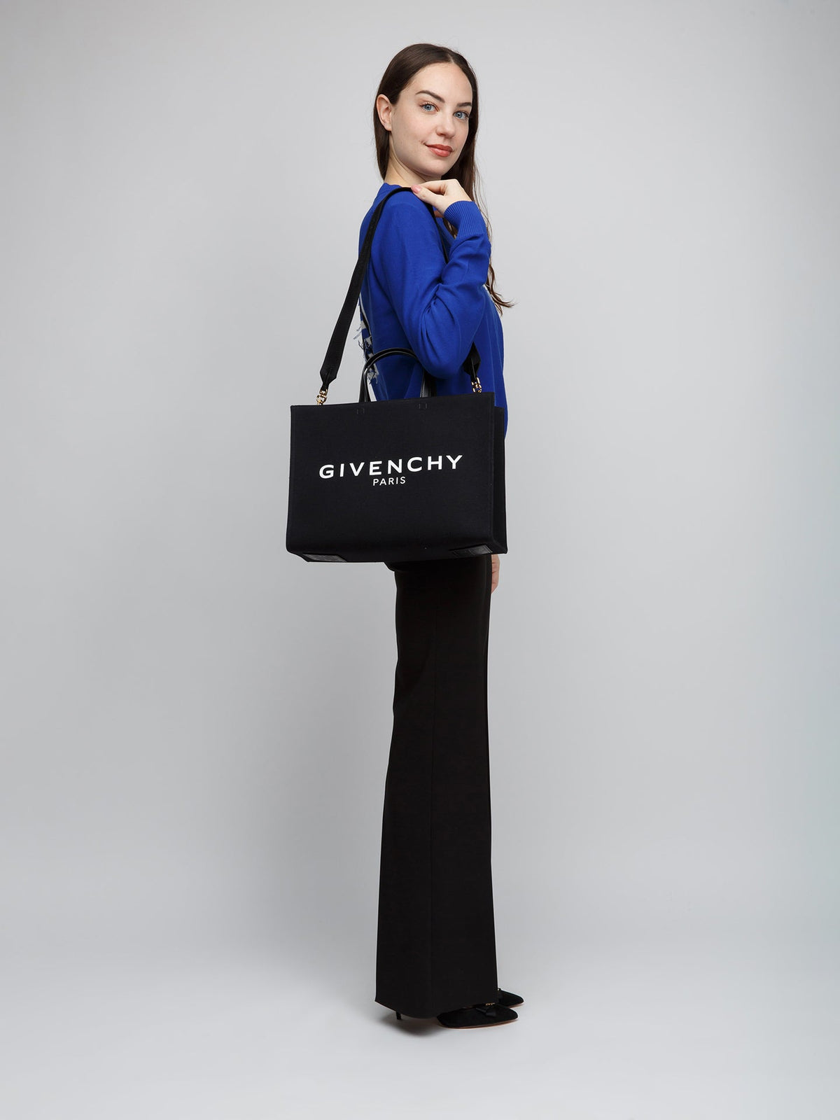Exclusive Givenchy Cotton Tote Bag – Black — Detail View