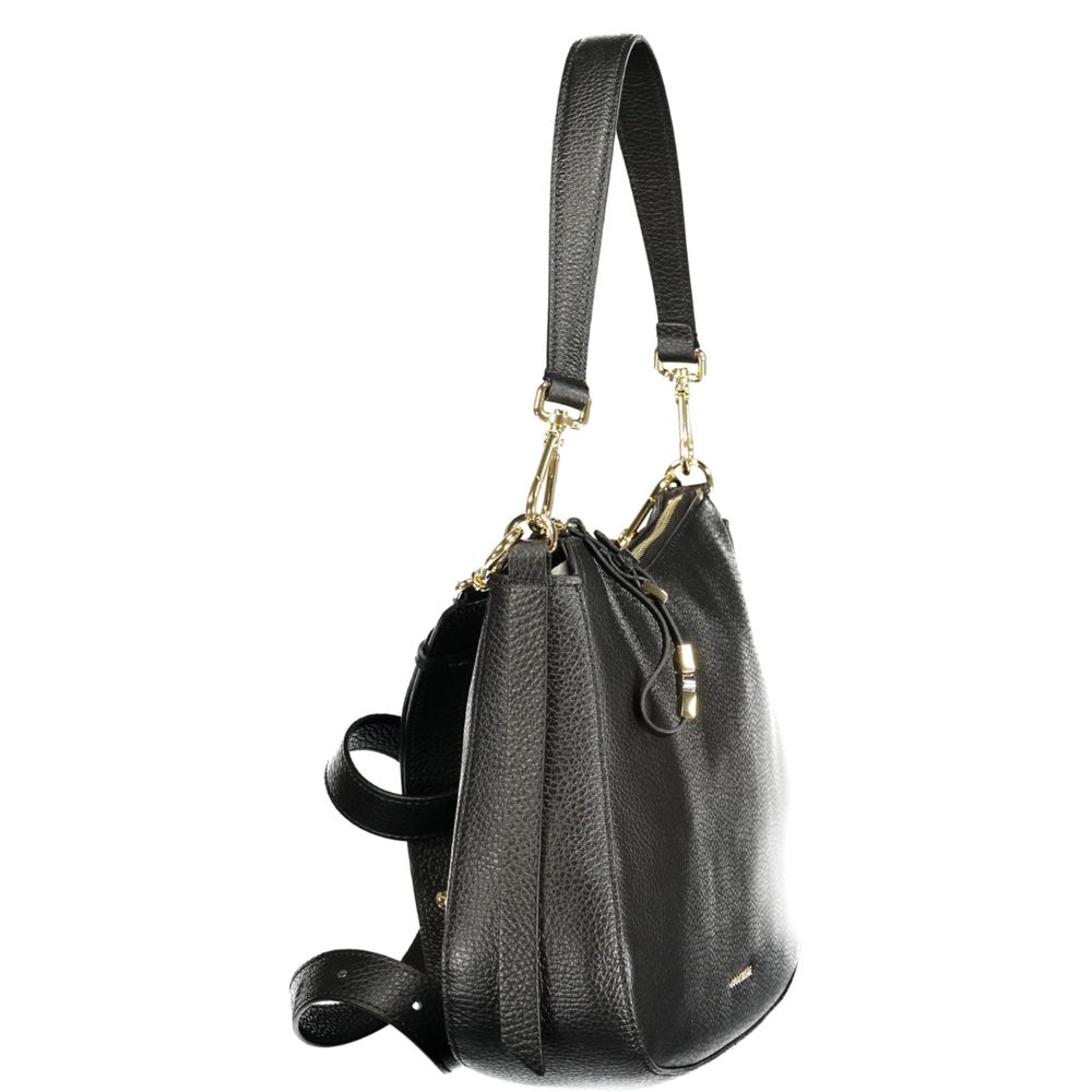 Exclusive Coccinelle Nory Leather Bag – Black — Back View