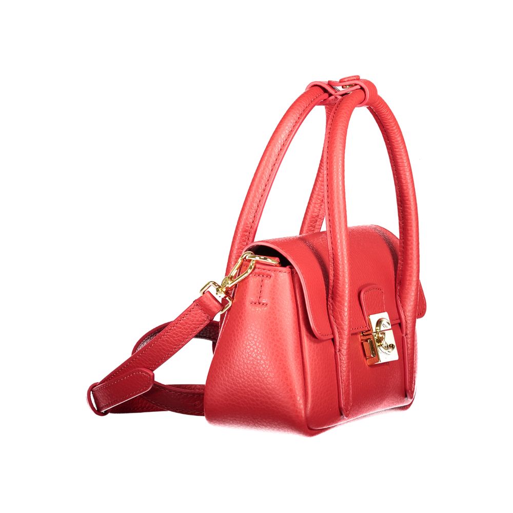 Exclusive Coccinelle Leather Handbag – Red — Back View