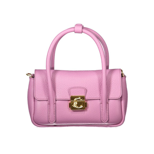 Exclusive Coccinelle Leather Handbag – Purple — Front View