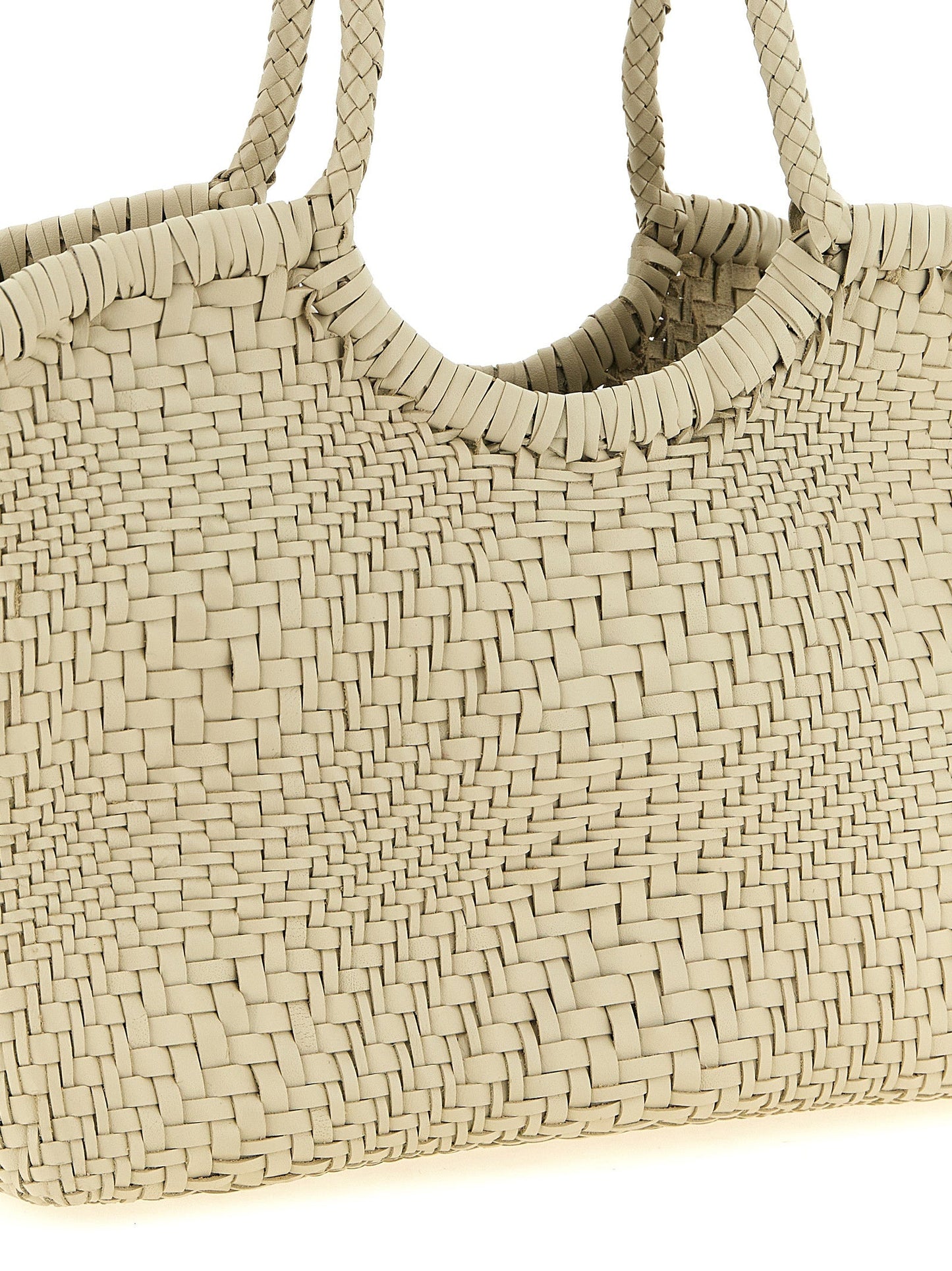 Exclusive Dragon Diffusion Calfskin Shoulder Bag – White — Back View
