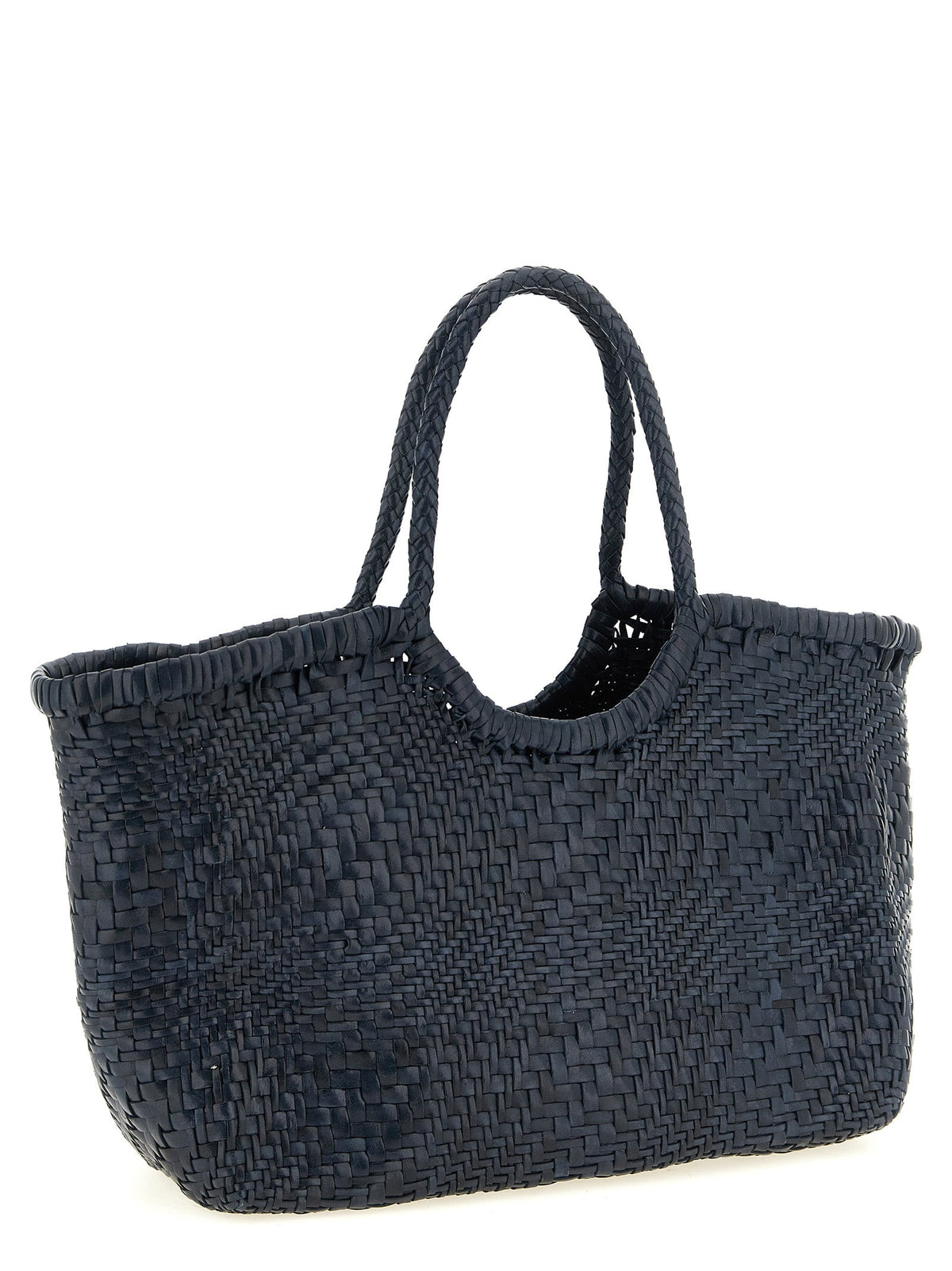 Exclusive Dragon Diffusion Calfskin Handbag – Blue — Side View
