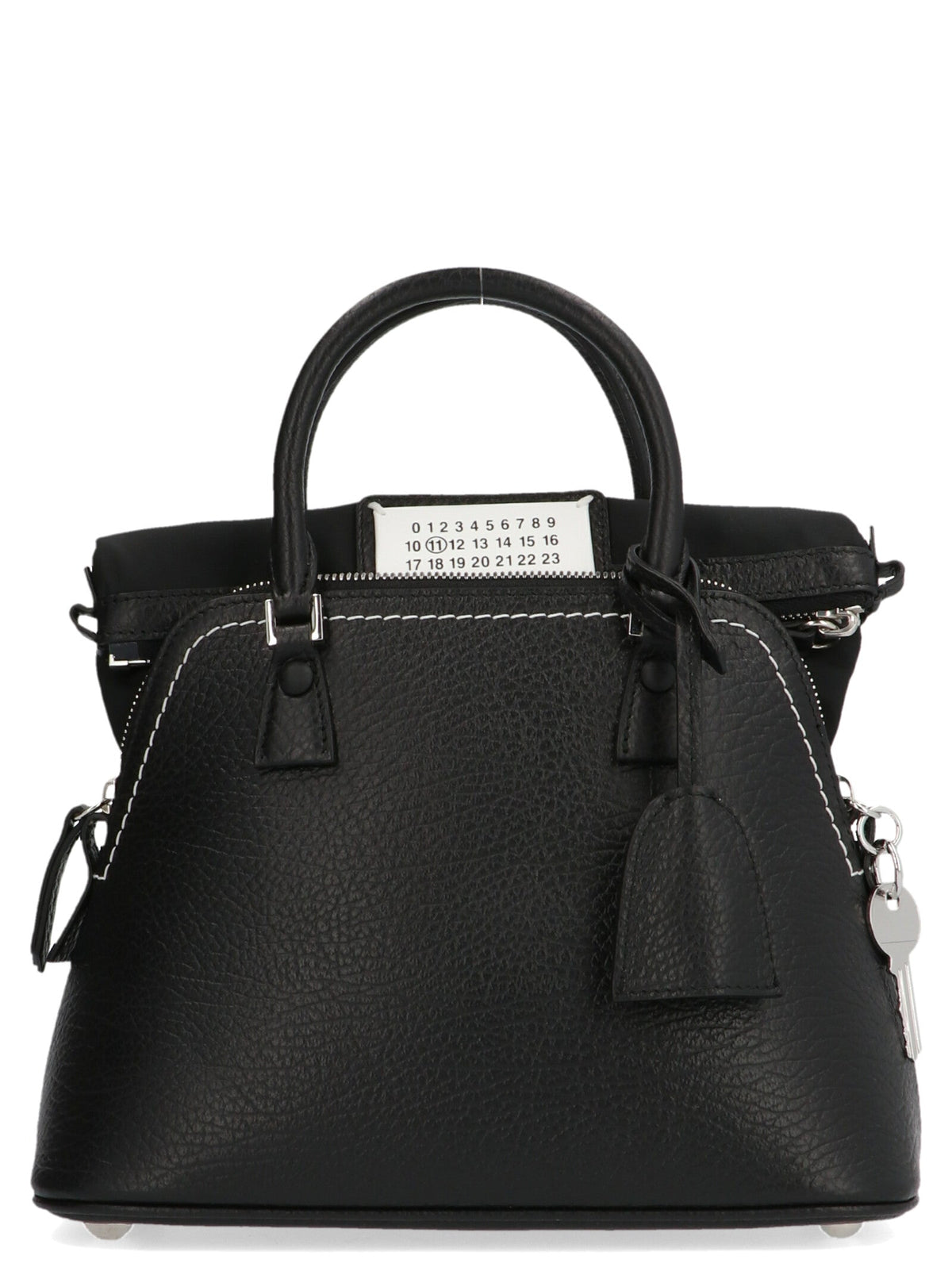 Exclusive Maison Margiela Calfskin Handbag – Black — Front View