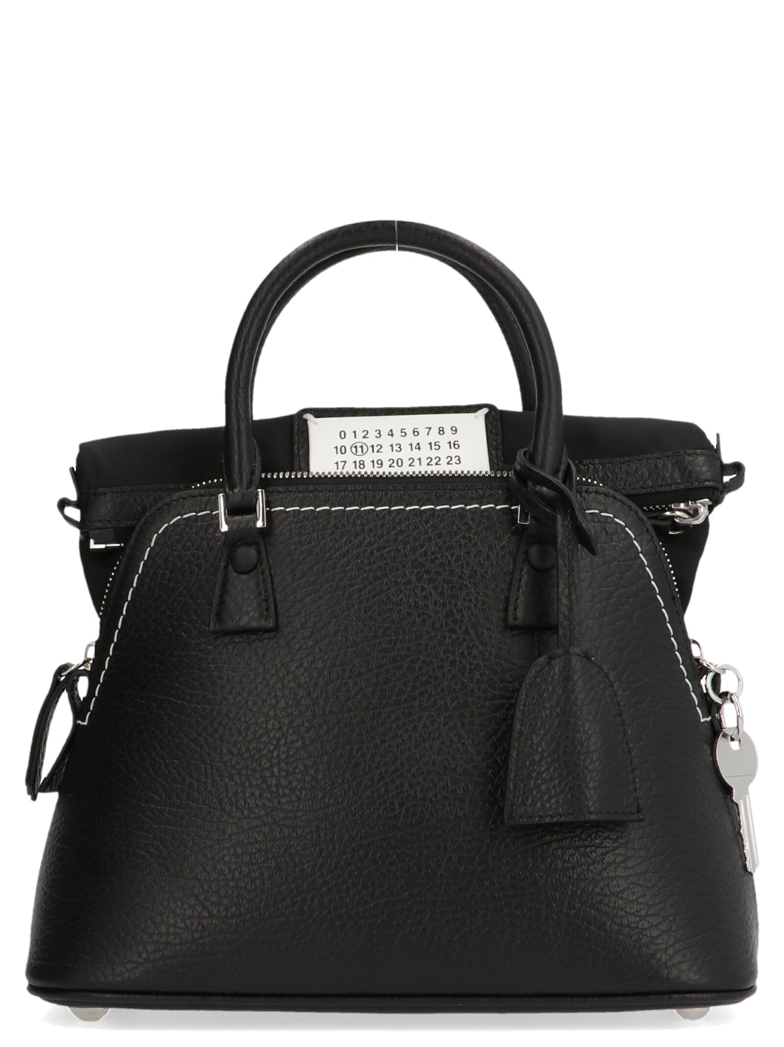 Exclusive Maison Margiela Calfskin Handbag – Black — Front View