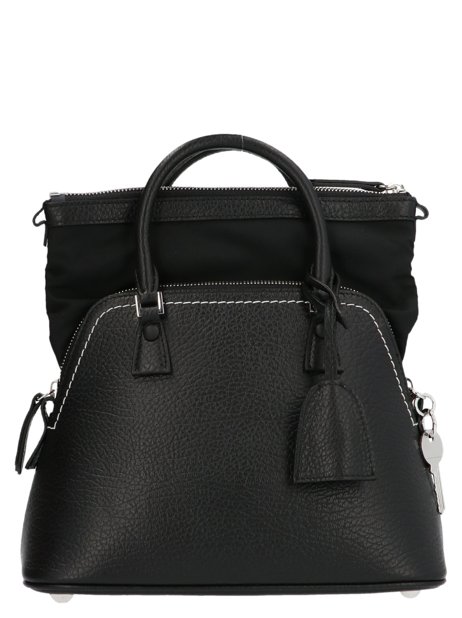 Exclusive Maison Margiela Calfskin Handbag – Black — Side View