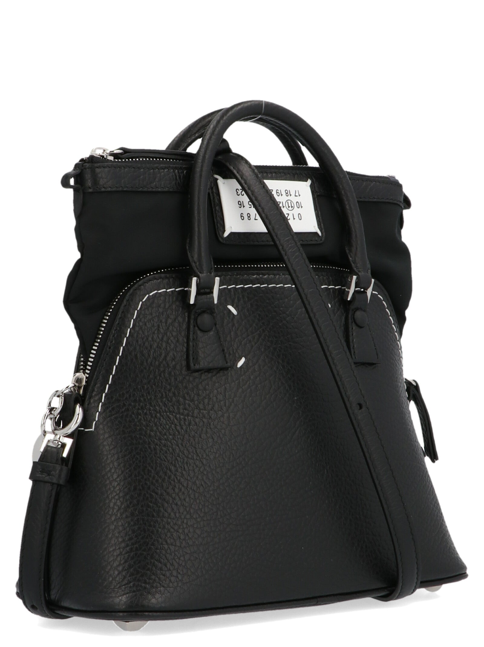Exclusive Maison Margiela Calfskin Handbag – Black — Back View