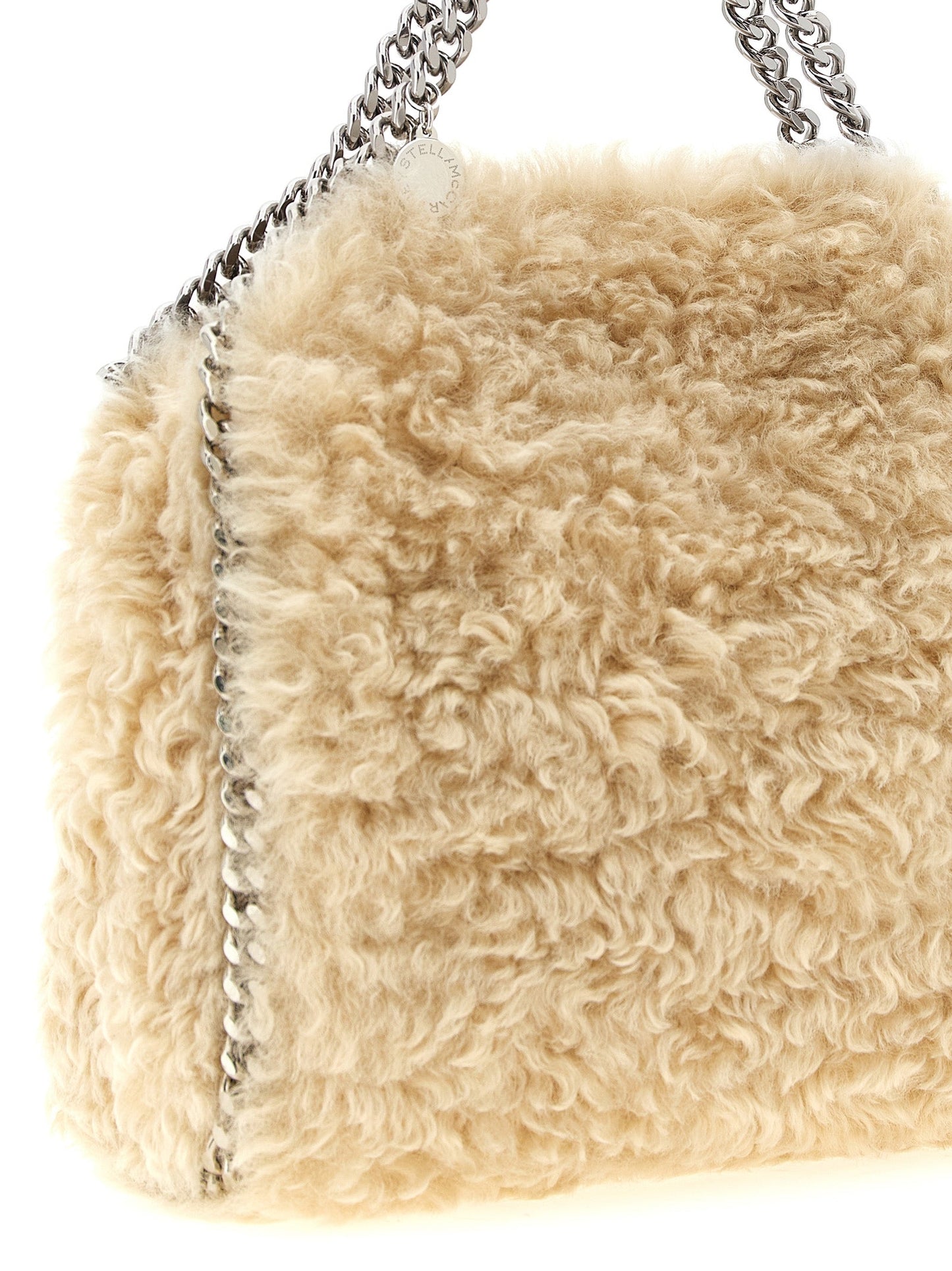 Exclusive Stella McCartney Polyester Handbag – Beige — Back View