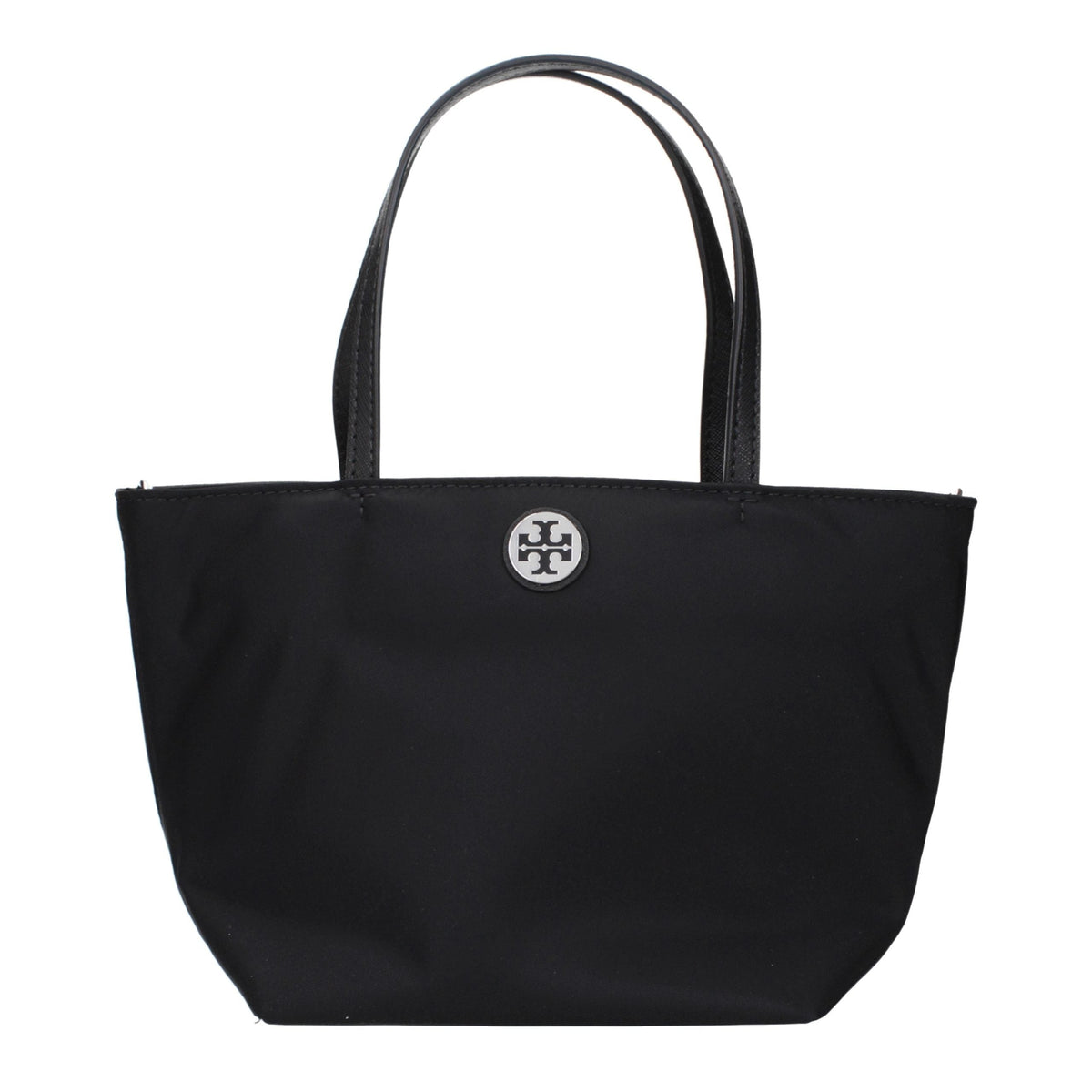 Exclusive Tory Burch Nylon Crossbody Handbag – Black — Front View
