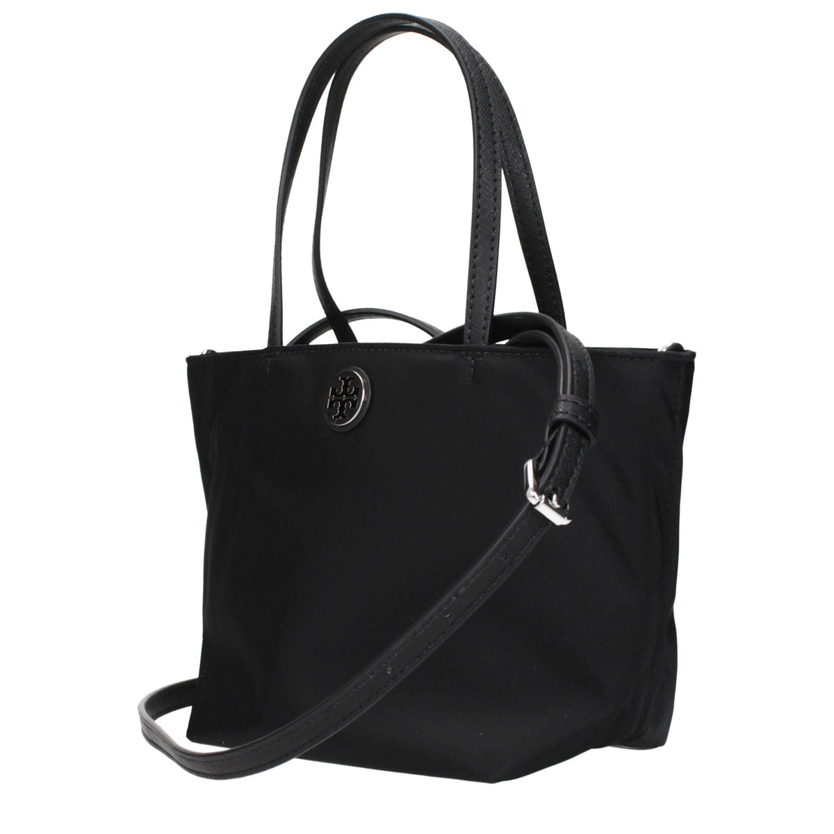 Exclusive Tory Burch Nylon Crossbody Handbag – Black — Side View