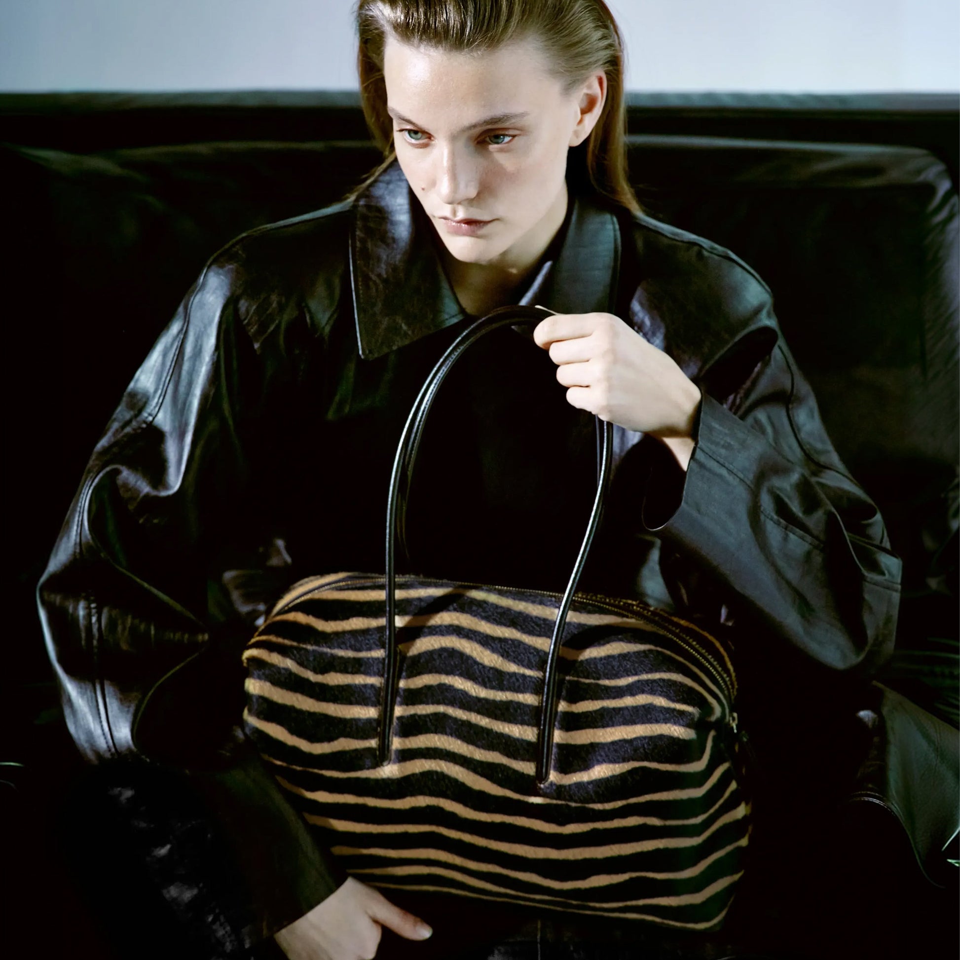 Exclusive The Stockholm — One Size — Size zebra-effect hair calf — Side View