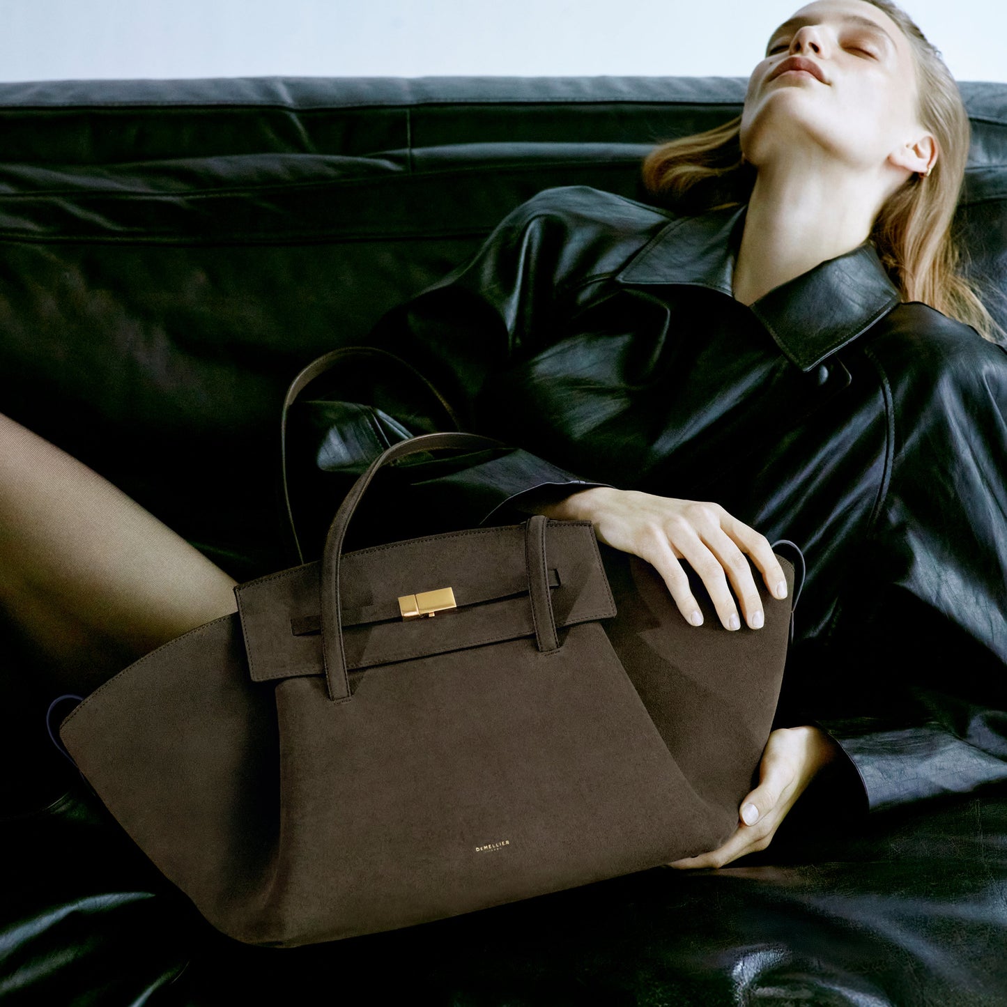 Exclusive The Brooklyn — One Size — Size hazel suede — Side View