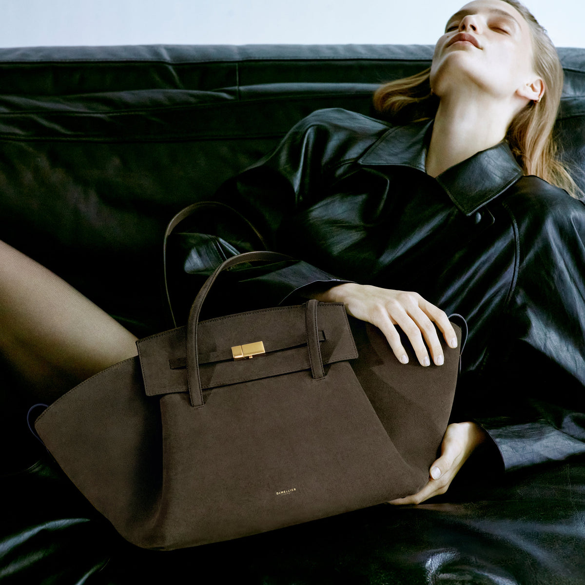 Exclusive The Brooklyn — One Size — Size hazel suede — Side View