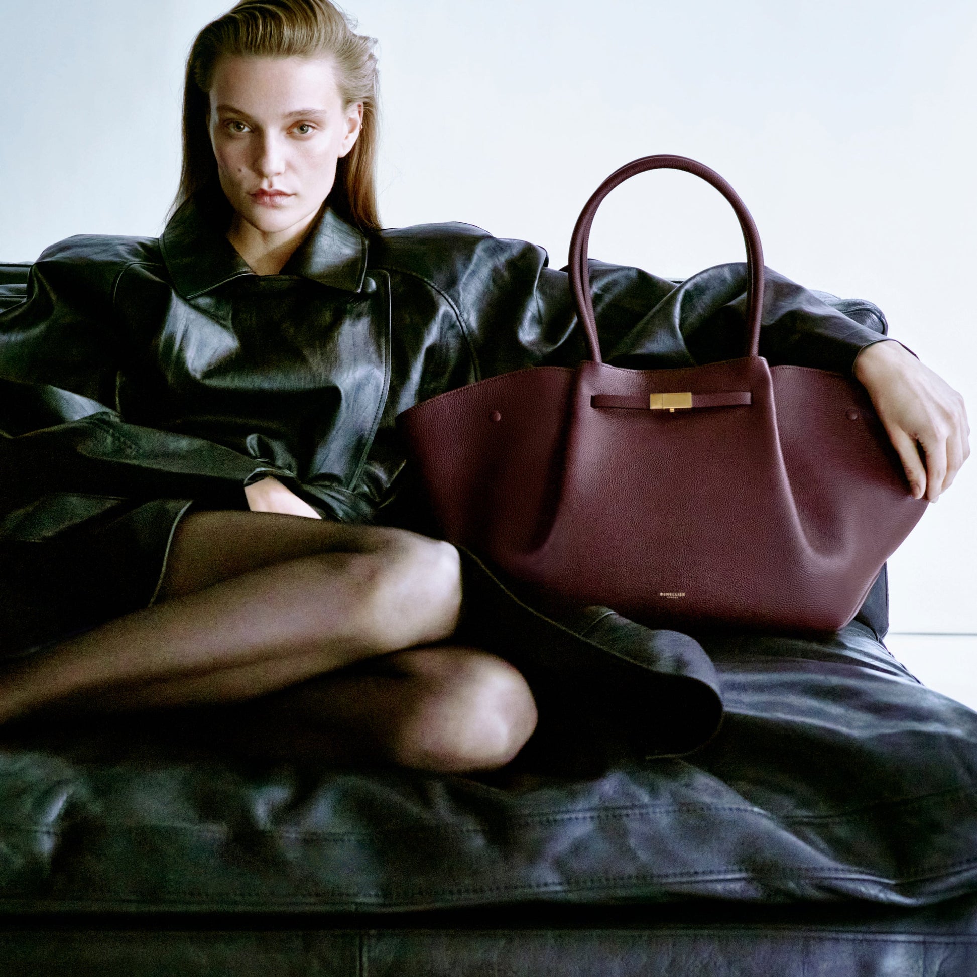 Exclusive The New York — One Size — Size burgundy small grain — Side View
