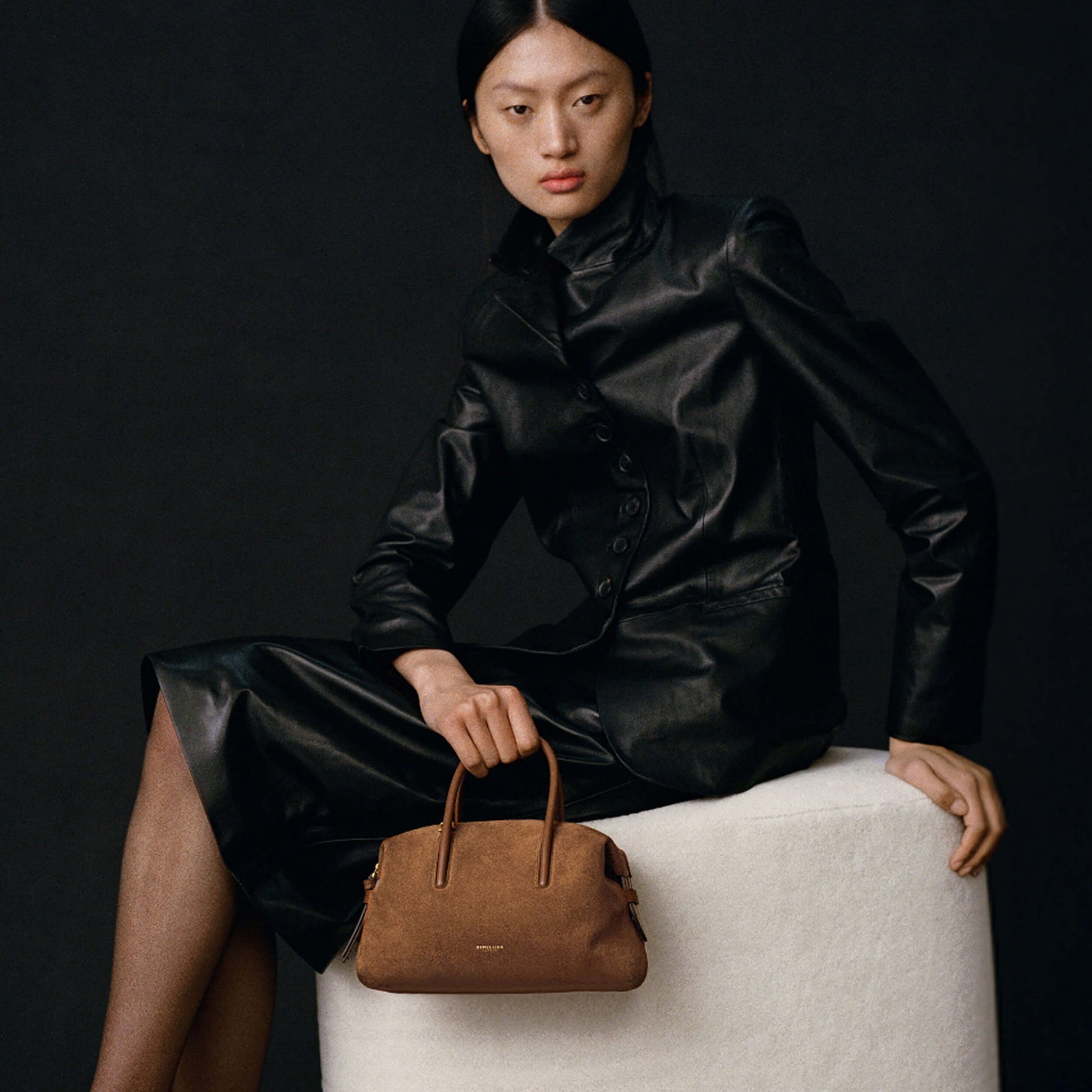 Exclusive The Small Stockholm — Small — Size deep tan suede & deep tan smooth — Side View