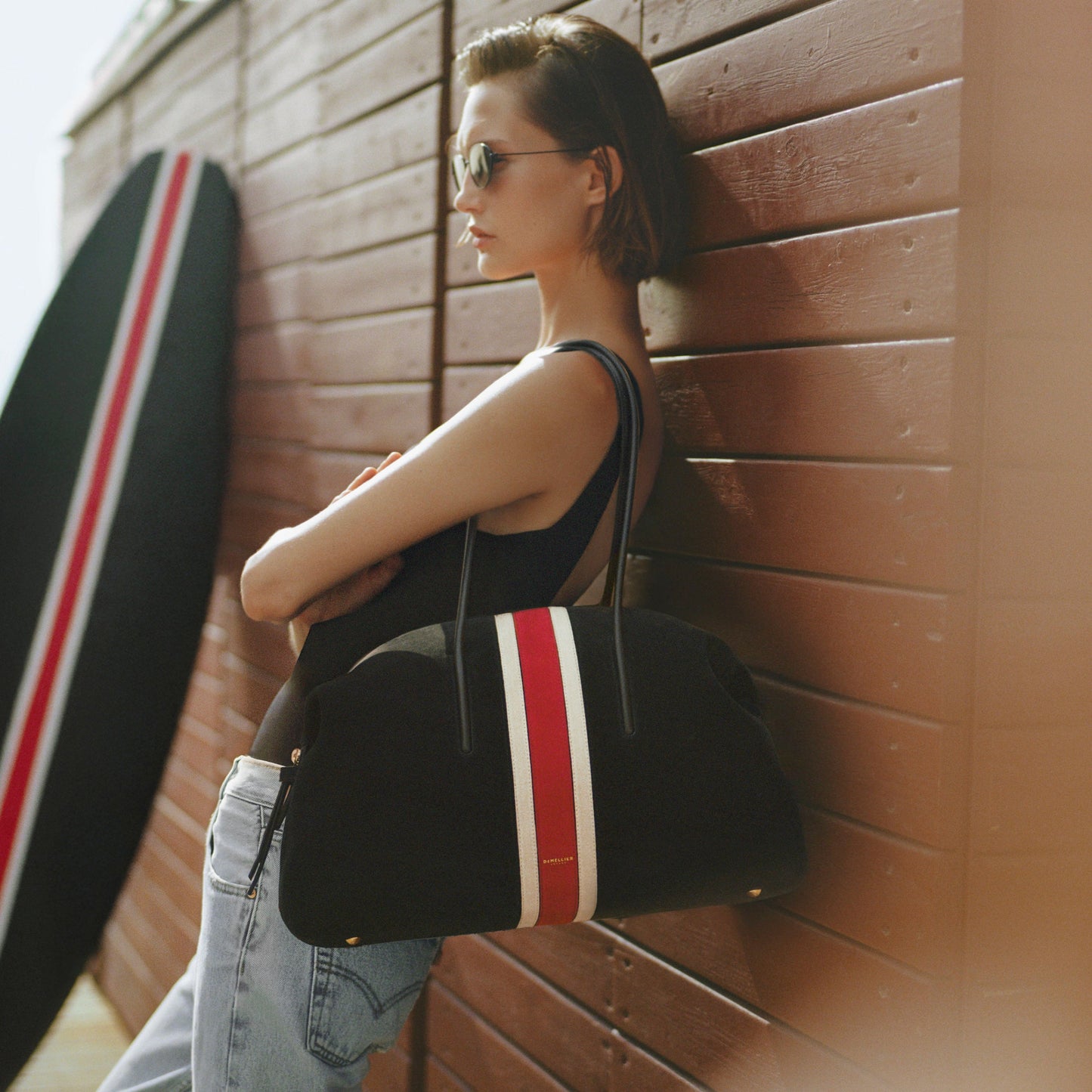 Exclusive The Stockholm — One Size — Size black suede & berry suede — Side View