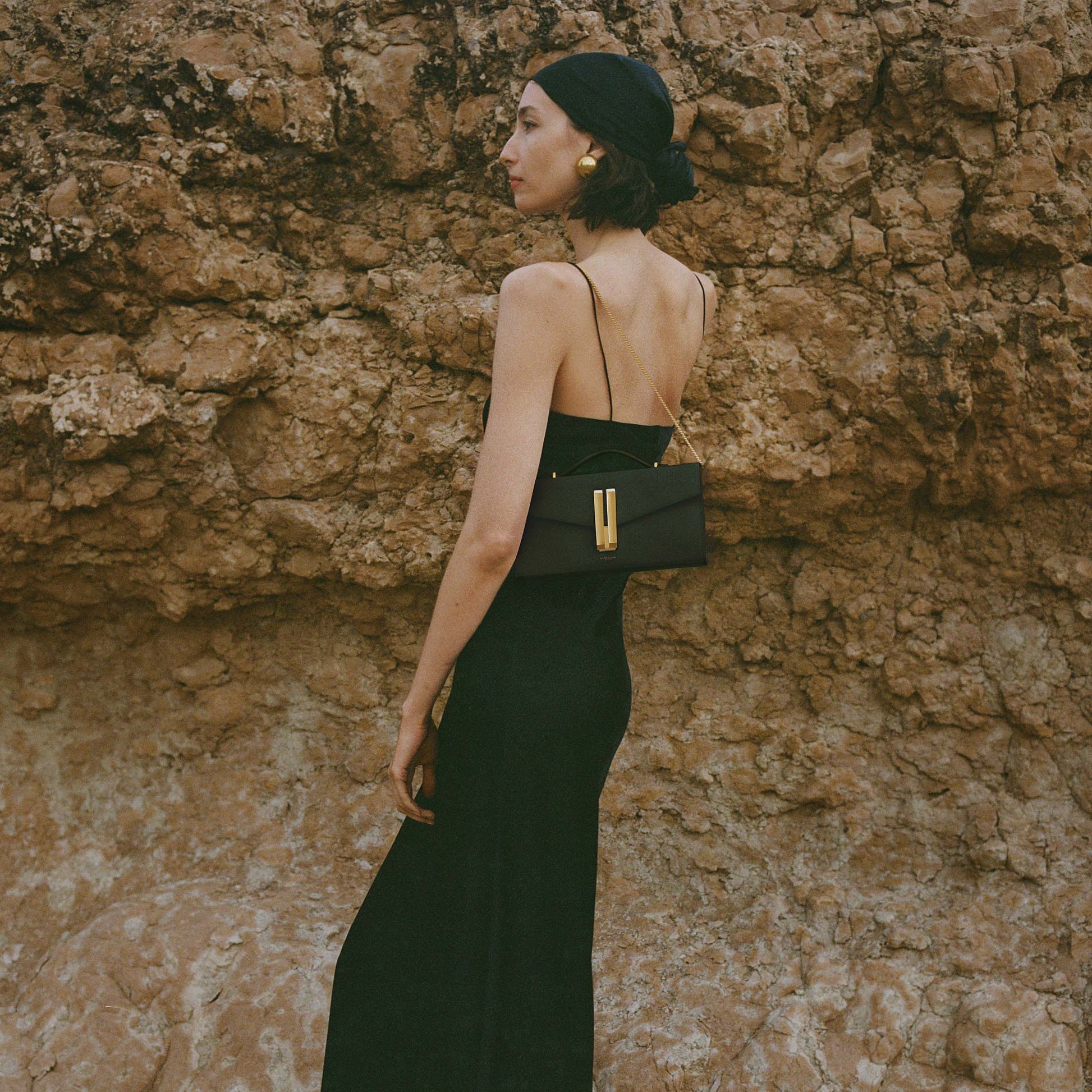 Exclusive The Vancouver Clutch — One Size — Size black smooth — Side View