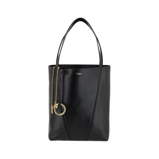 Exclusive Chloé Calfskin Shoulder Bag – Black — Front View