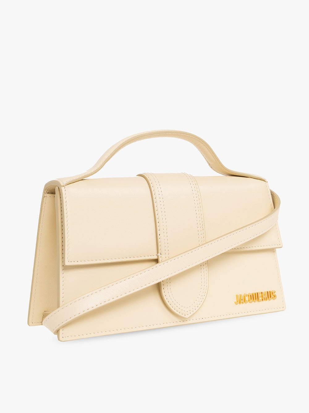 Exclusive Jacquemus Le Grand Bambino Handbag – Beige — Top View